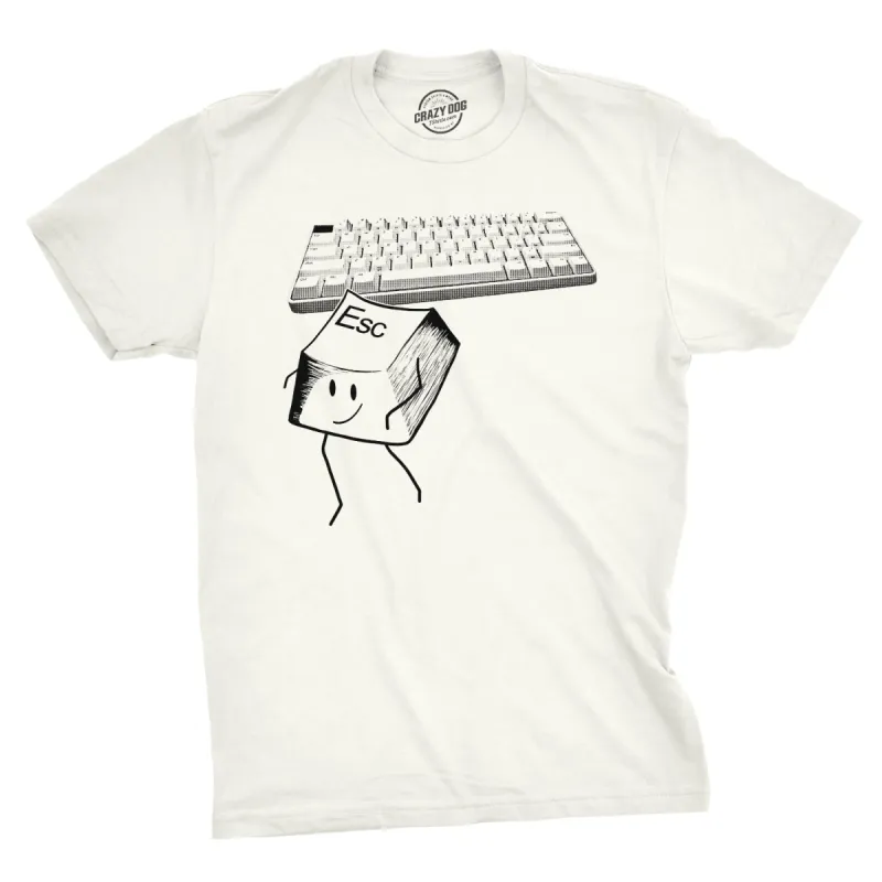 Escape Key Men's T Shirt sold by Crazy Dog T-Shirts