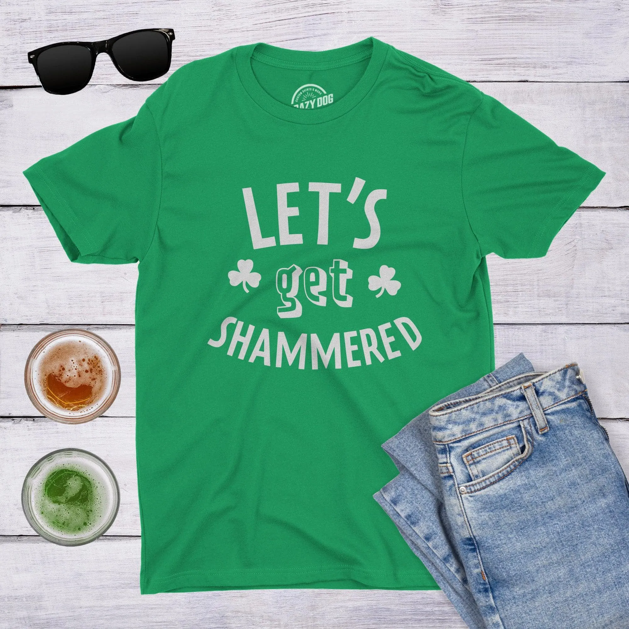 Shammered Men's T Shirt sold by Crazy Dog T-Shirts product image thumbnail 3