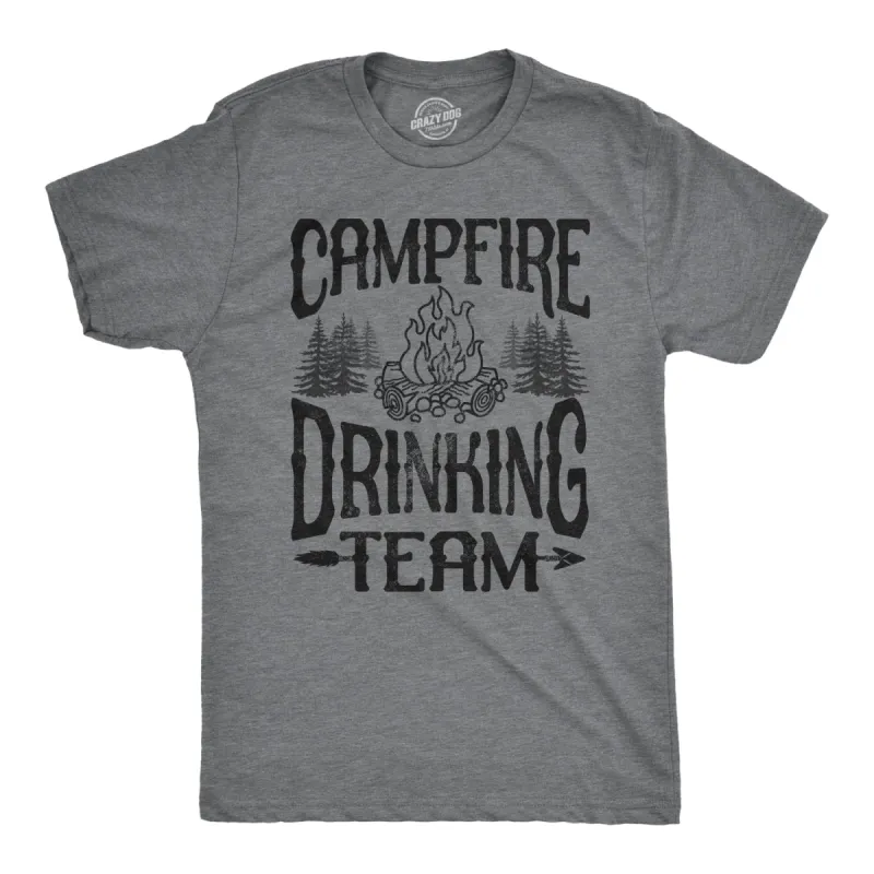Campfire Drinking Team Men's T Shirt sold by Crazy Dog T-Shirts