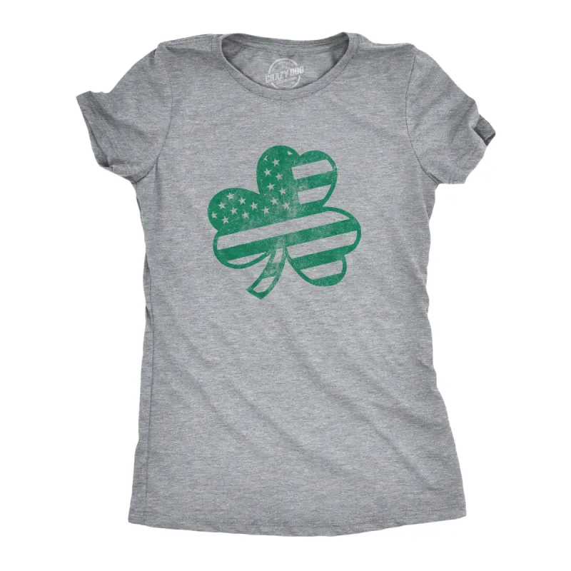 American Shamrock Women's T Shirt sold by Crazy Dog T-Shirts