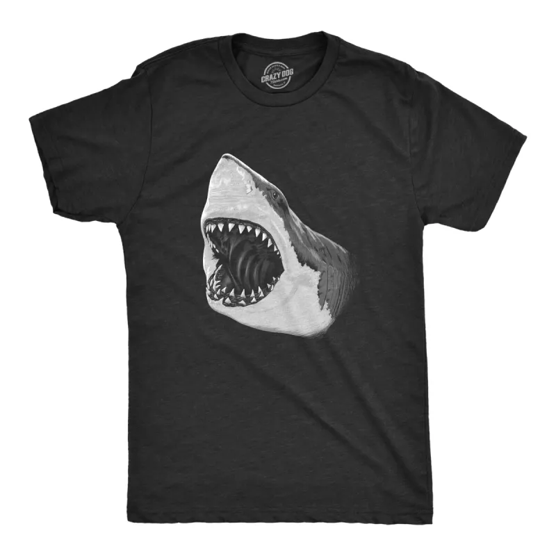 Great White Shark Men's T Shirt sold by Crazy Dog T-Shirts