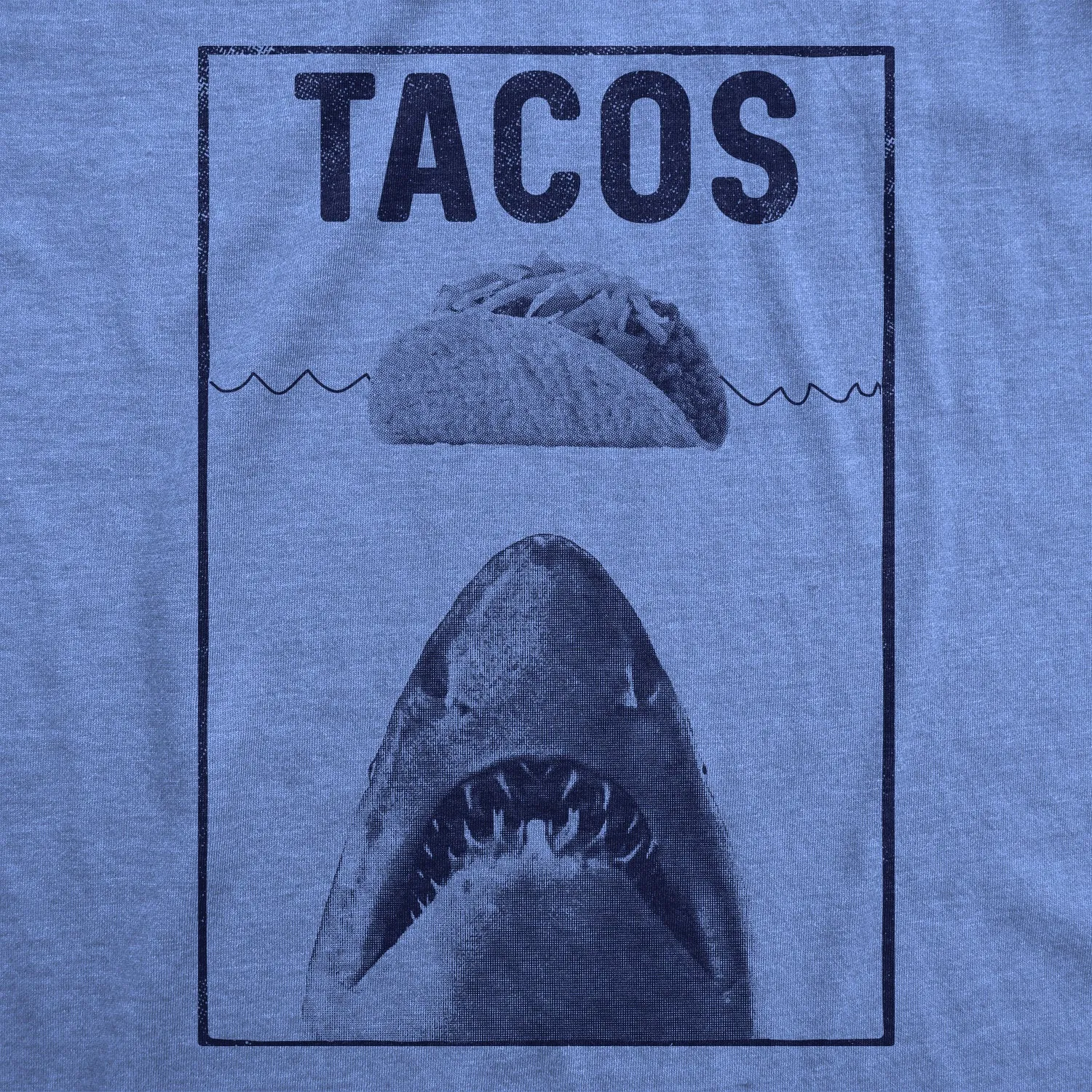 Tacos Shark Men's T Shirt sold by Crazy Dog T-Shirts product image thumbnail 3