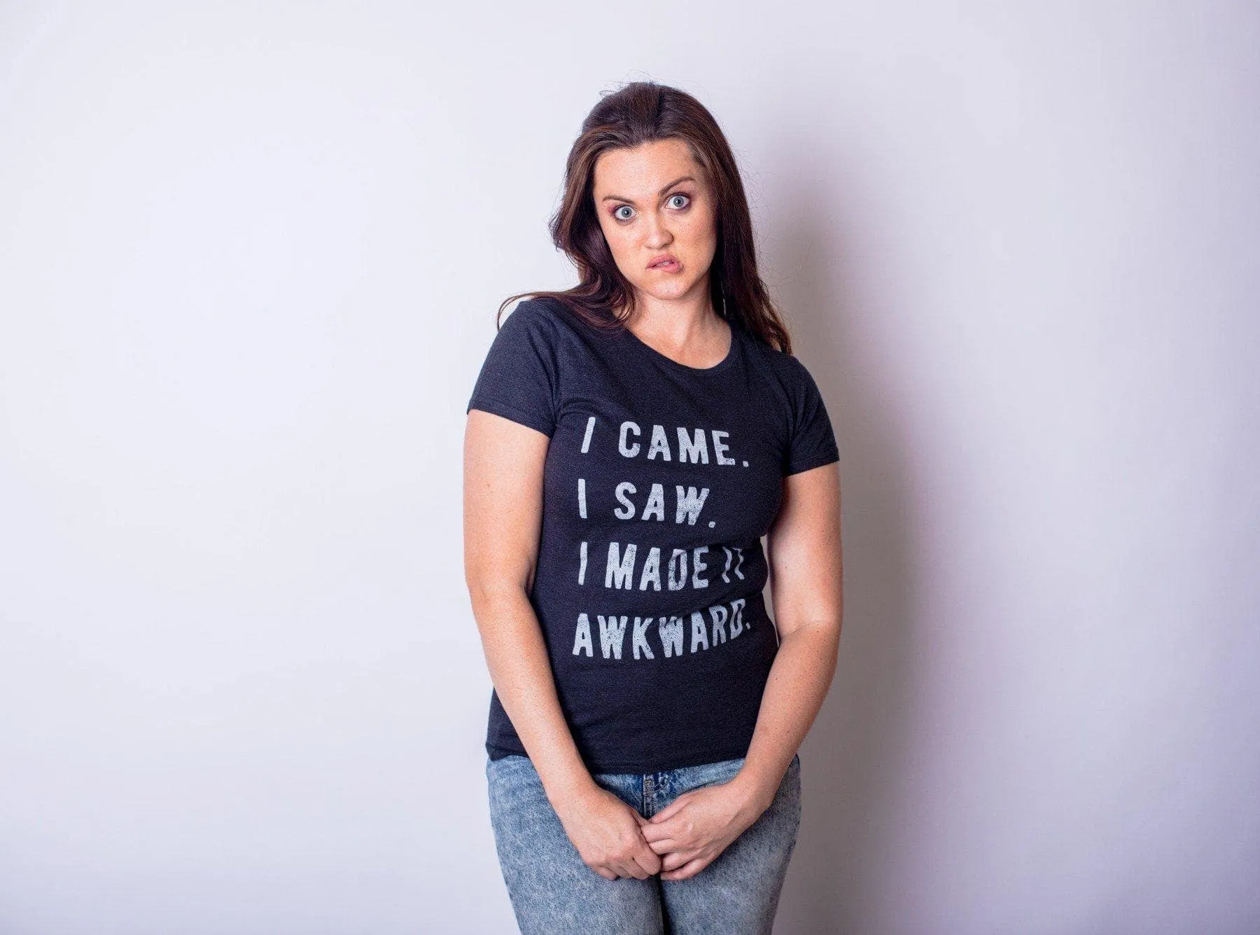 I Came, I Saw, I Made It Awkward Women's T Shirt sold by Crazy Dog T-Shirts product image thumbnail 4