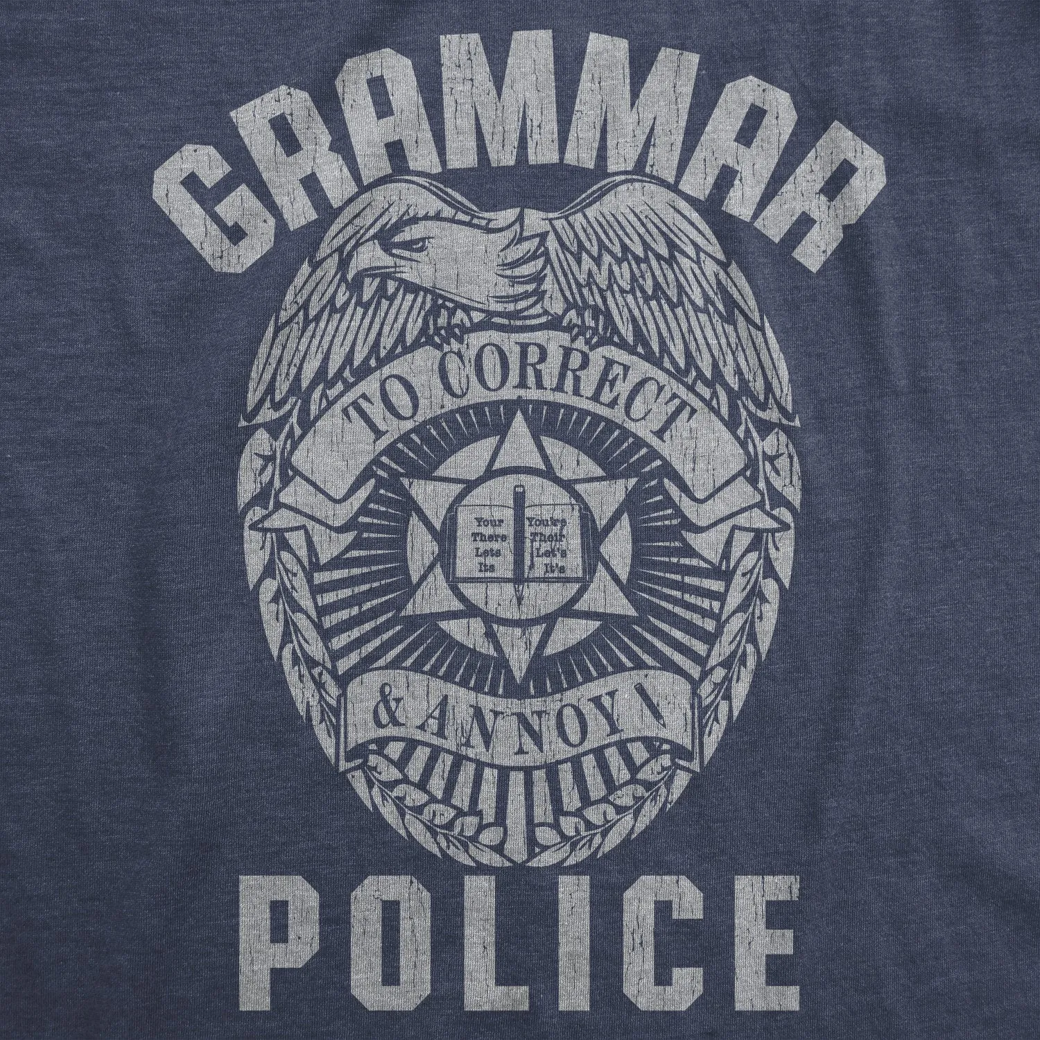Grammar Police Women's T Shirt sold by Crazy Dog T-Shirts product image thumbnail 2
