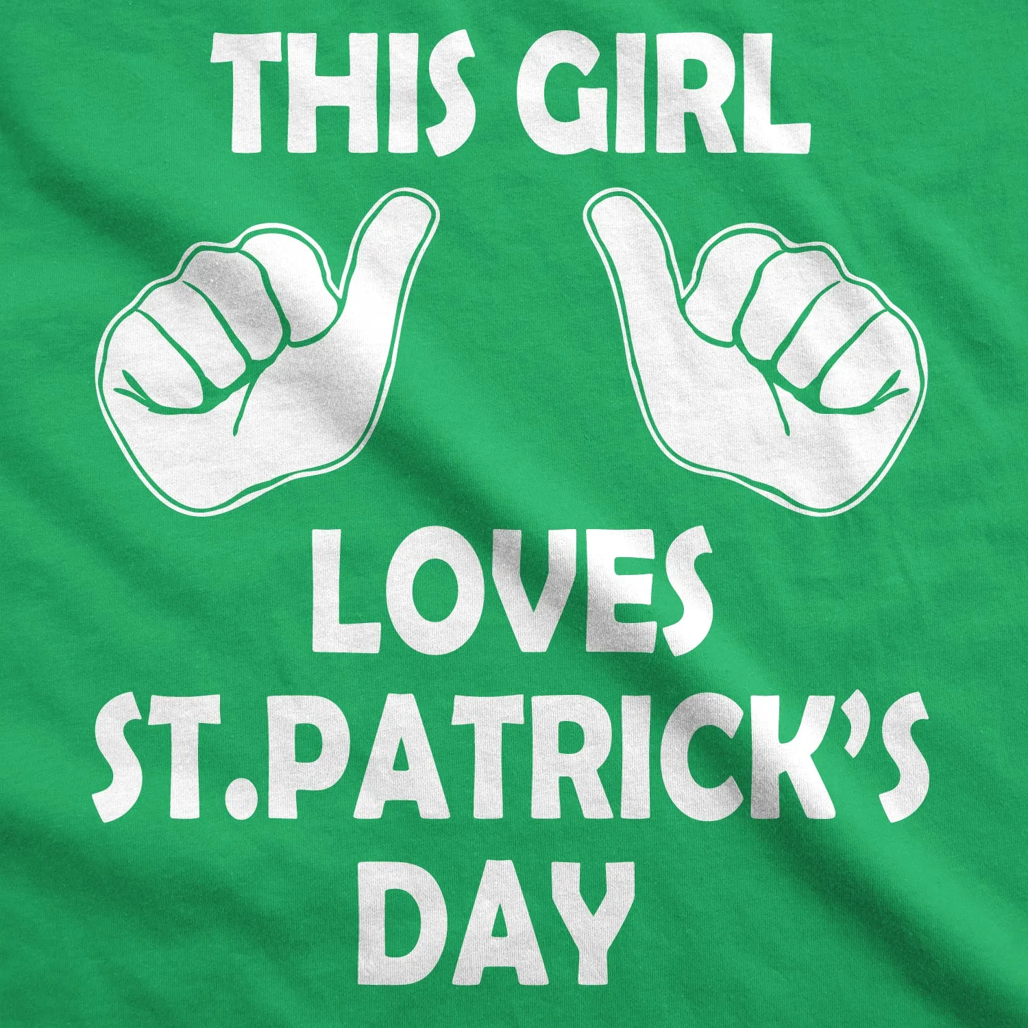 This Girl Loves St. Patrick's Day Women's T Shirt sold by Crazy Dog T-Shirts product image thumbnail 2