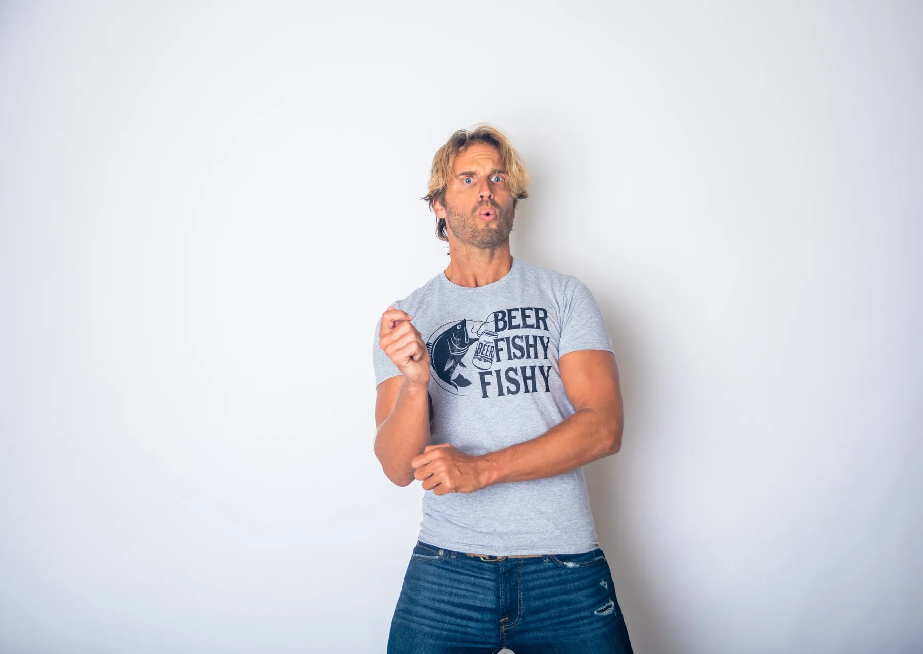 Beer Fishy Fishy Men's T Shirt sold by Crazy Dog T-Shirts product image thumbnail 2