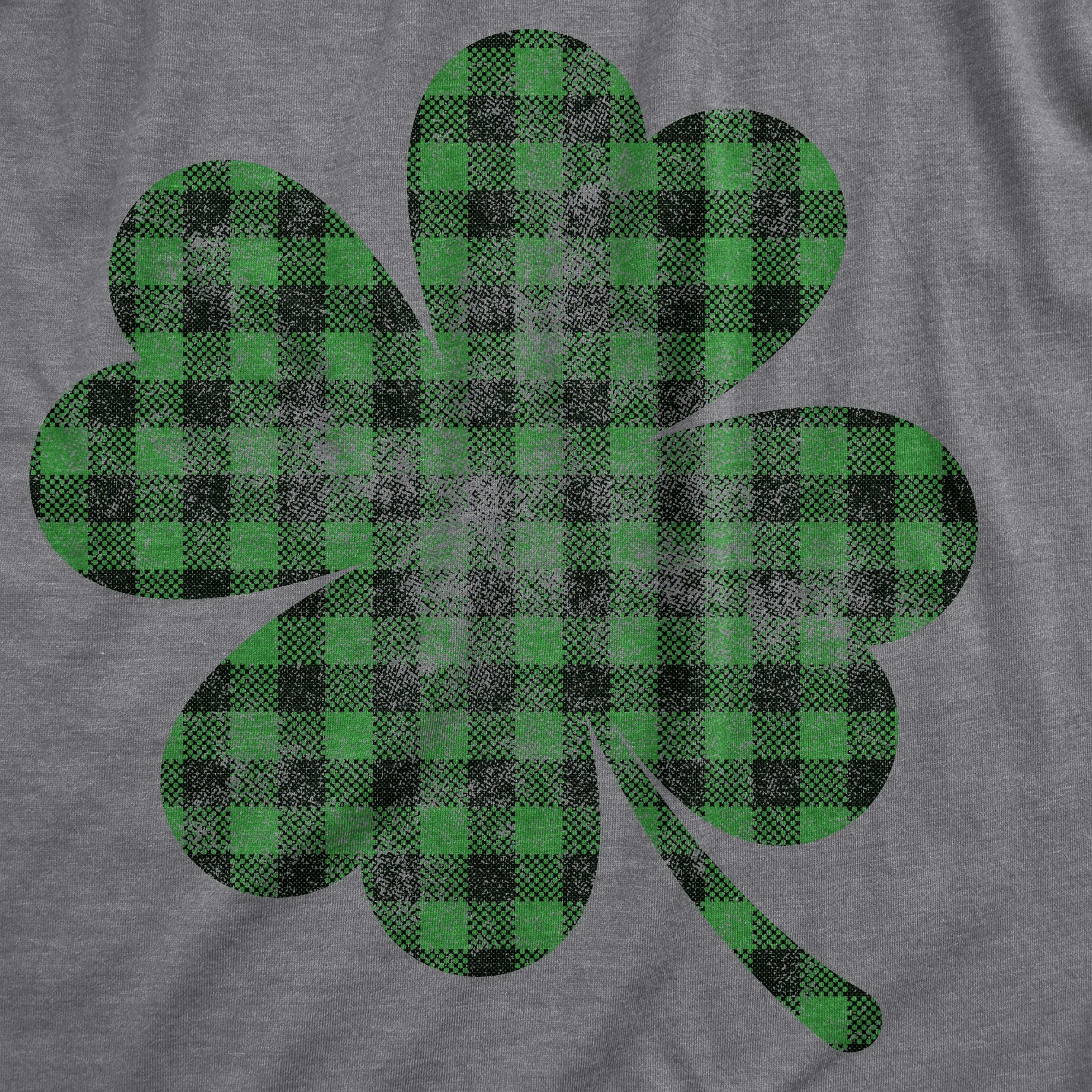 Buffalo Plaid Shamrock Men's T Shirt sold by Crazy Dog T-Shirts product image thumbnail 2