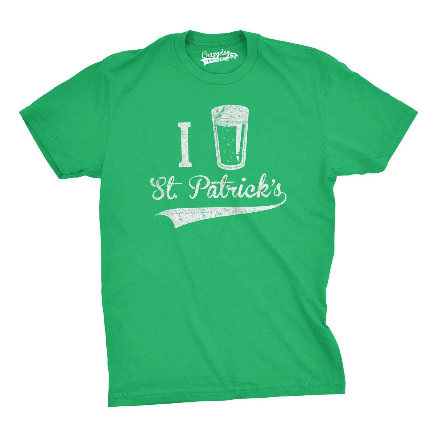 I Beer St. Patrick's Day Men's T Shirt sold by Crazy Dog T-Shirts product image thumbnail 3