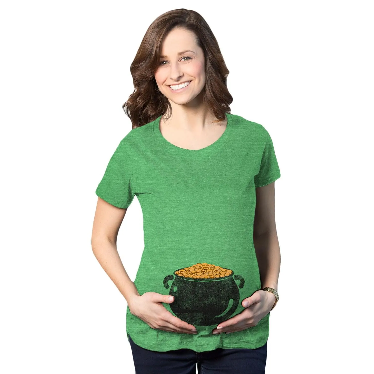 Pot of Gold Maternity T Shirt sold by Crazy Dog T-Shirts