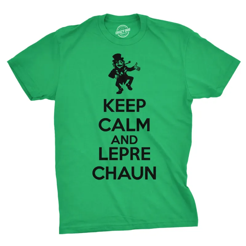 Keep Calm And Leprechaun Men's T Shirt sold by Crazy Dog T-Shirts