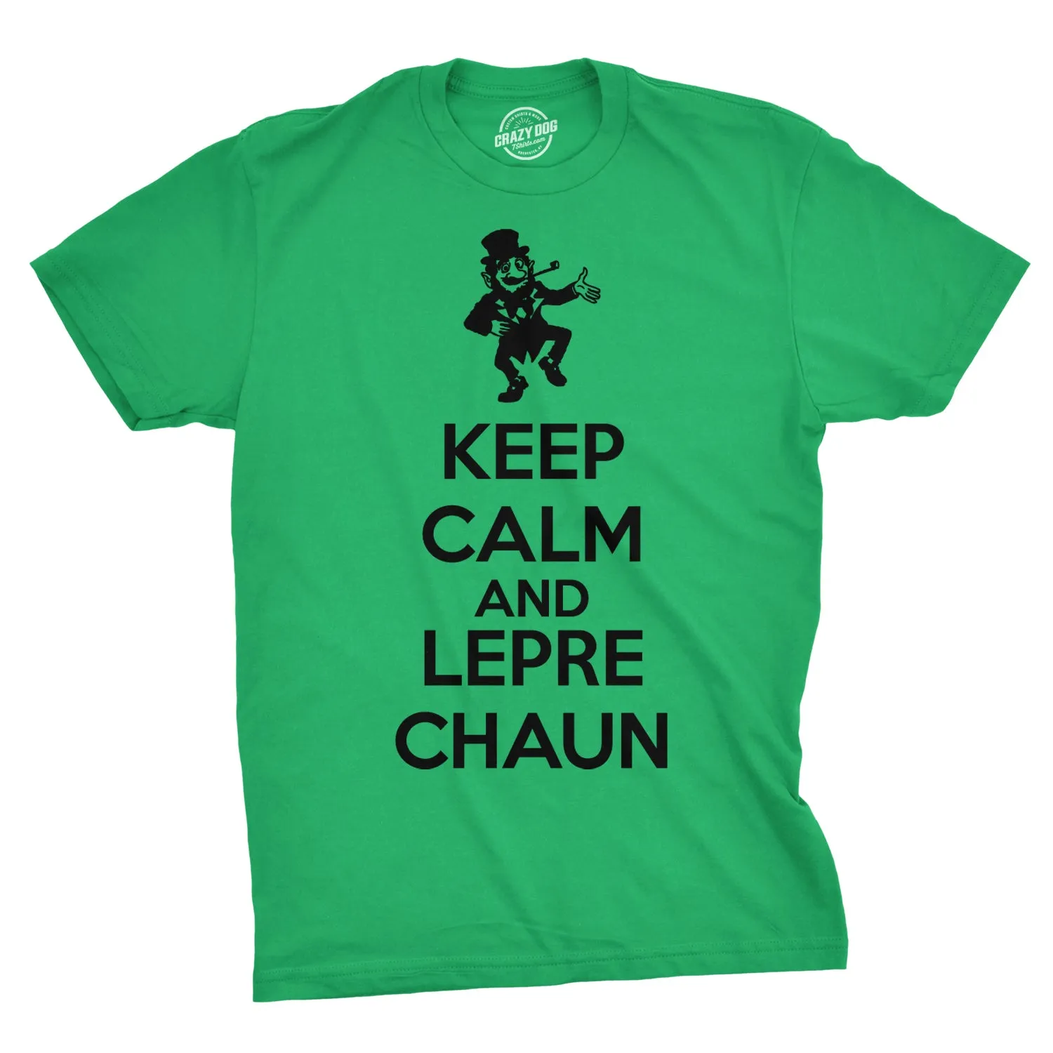 Keep Calm And Leprechaun Men's T Shirt sold by Crazy Dog T-Shirts product image thumbnail 3
