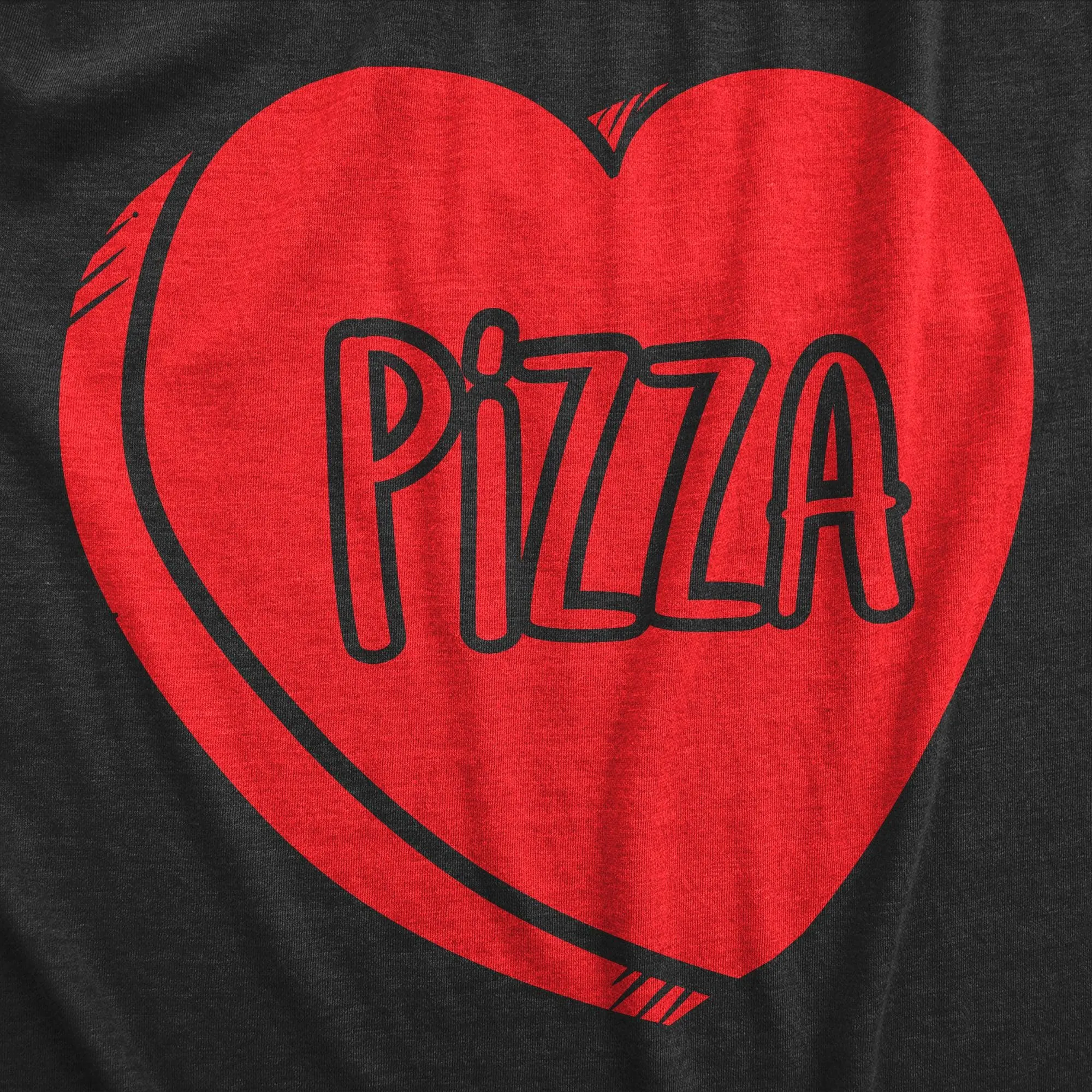 Pizza Candy Heart Men's T Shirt sold by Crazy Dog T-Shirts product image thumbnail 2
