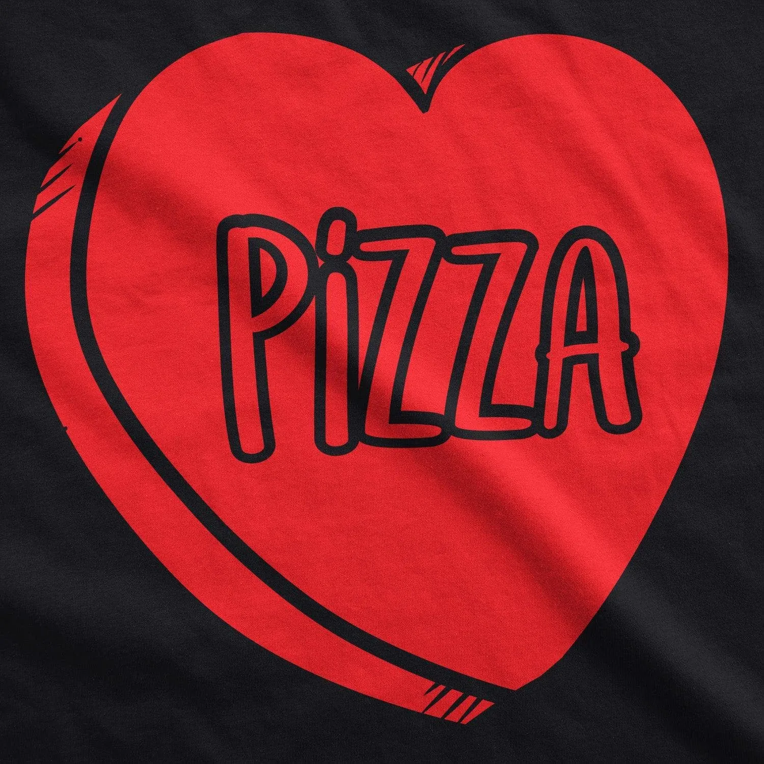 Pizza Candy Heart Men's T Shirt sold by Crazy Dog T-Shirts product image thumbnail 5
