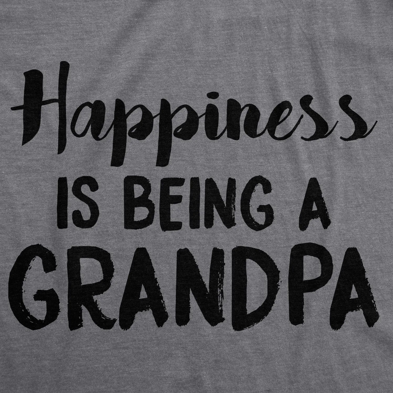 Happiness is Being a Grandpa Men's T Shirt sold by Crazy Dog T-Shirts product image thumbnail 2