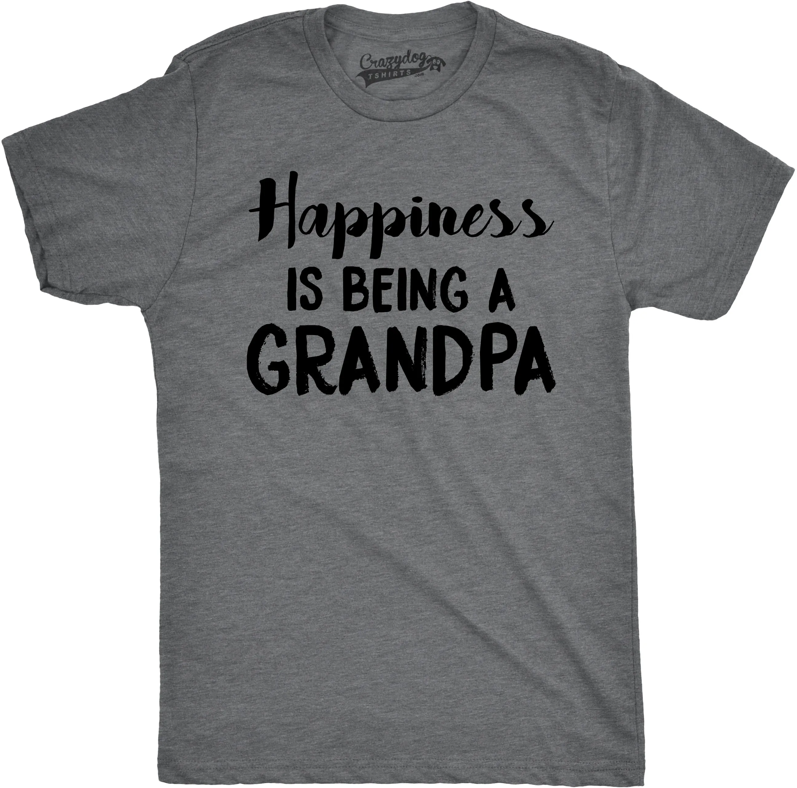 Happiness is Being a Grandpa Men's T Shirt sold by Crazy Dog T-Shirts product image thumbnail 3