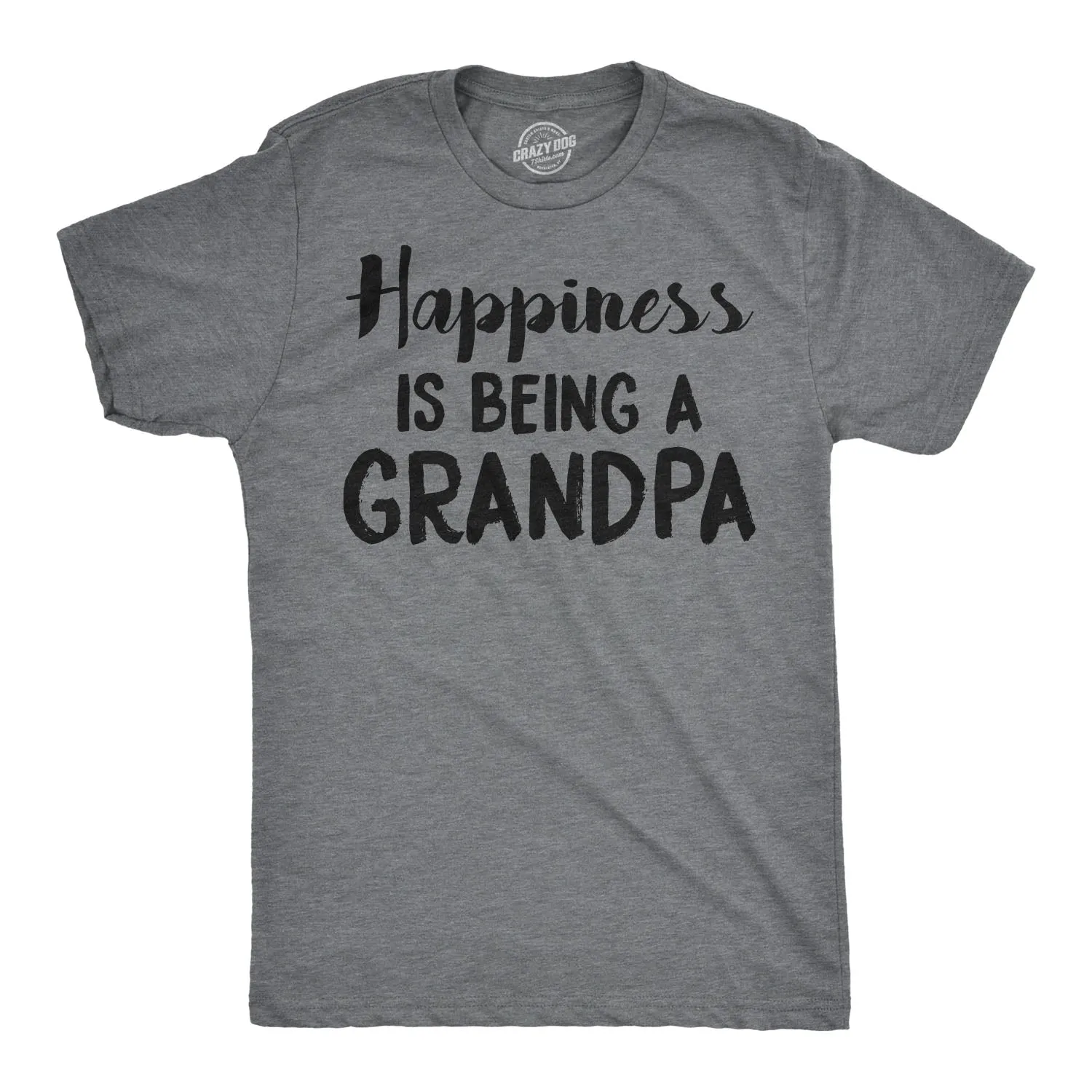 Happiness is Being a Grandpa Men's T Shirt sold by Crazy Dog T-Shirts