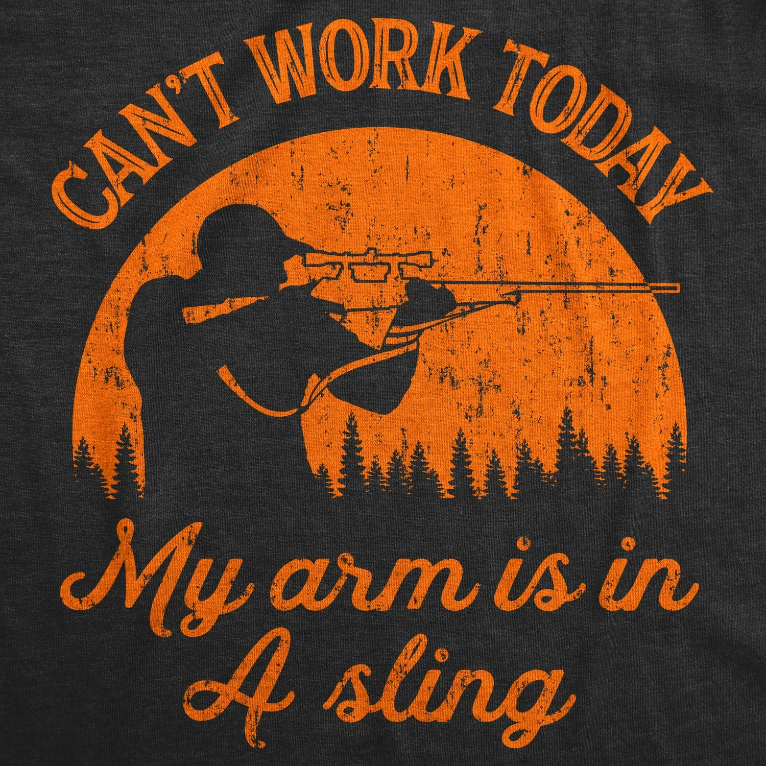 Can't Work Today My Arm Is In A Sling Men's T Shirt sold by Crazy Dog T-Shirts product image thumbnail 3