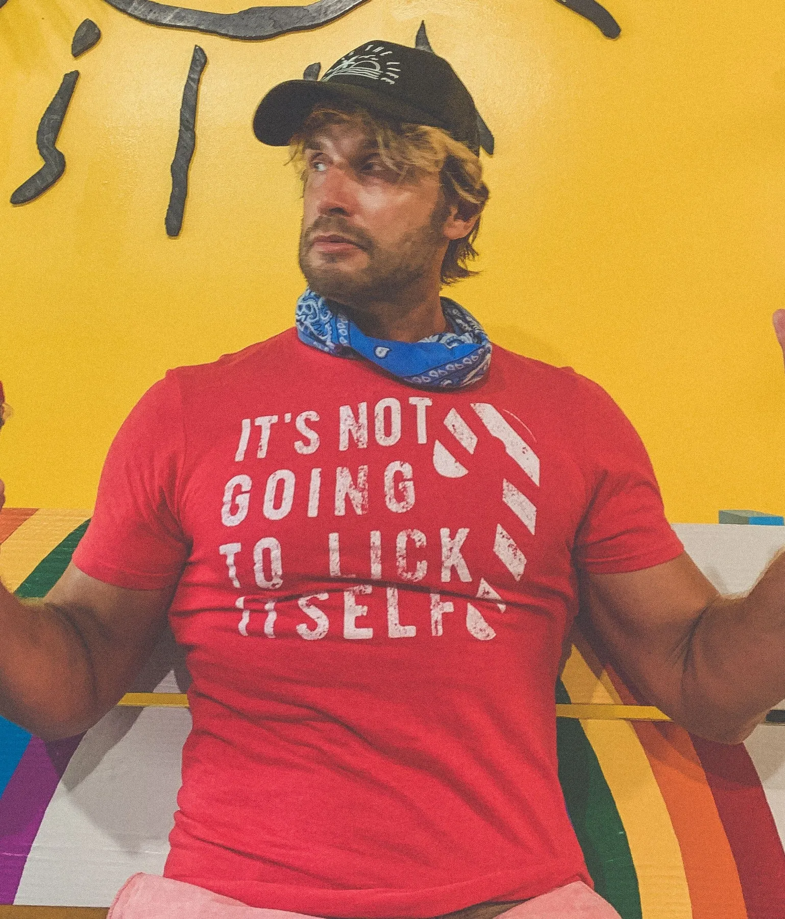 It's Not Going To Lick Itself Men's T Shirt sold by Crazy Dog T-Shirts product image thumbnail 2