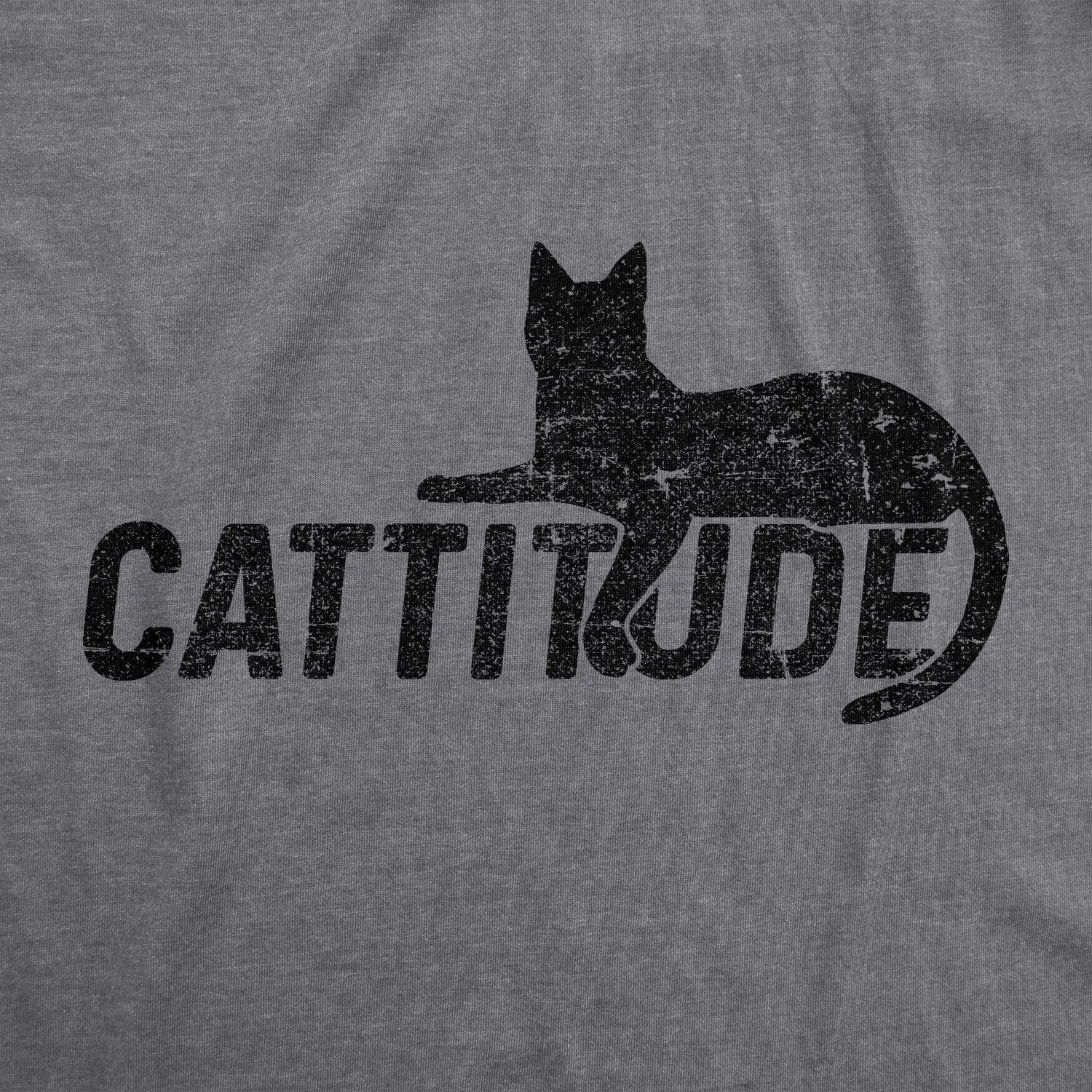 Catitude Women's T Shirt sold by Crazy Dog T-Shirts product image thumbnail 2