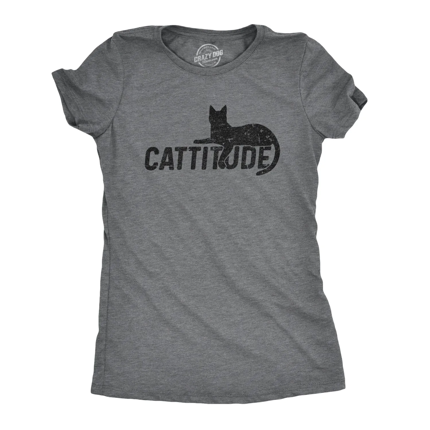 Catitude Women's T Shirt sold by Crazy Dog T-Shirts