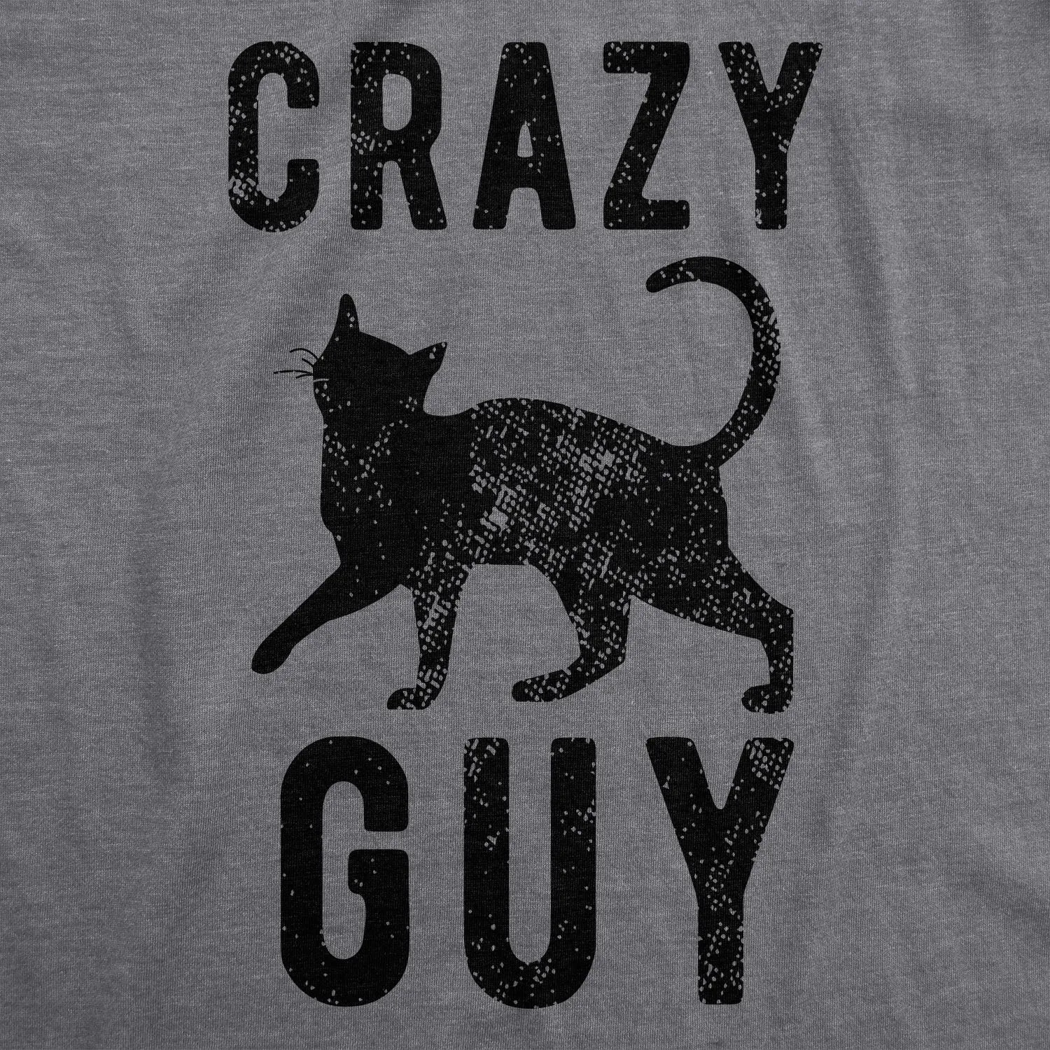 Crazy Cat Guy Men's T Shirt sold by Crazy Dog T-Shirts product image thumbnail 2