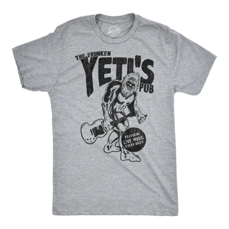 Drunken Yeti Pub Men's T Shirt sold by Crazy Dog T-Shirts