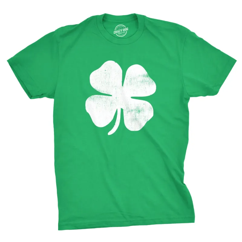 Four Leaf Clover Men's T Shirt sold by Crazy Dog T-Shirts