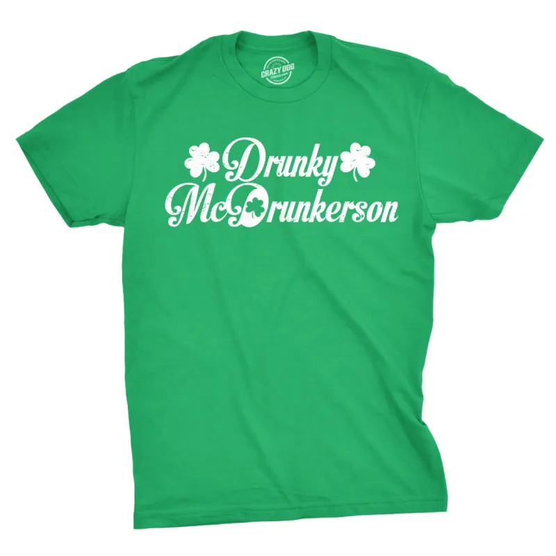 Drunky McDrunkerson Men's T Shirt sold by Crazy Dog T-Shirts