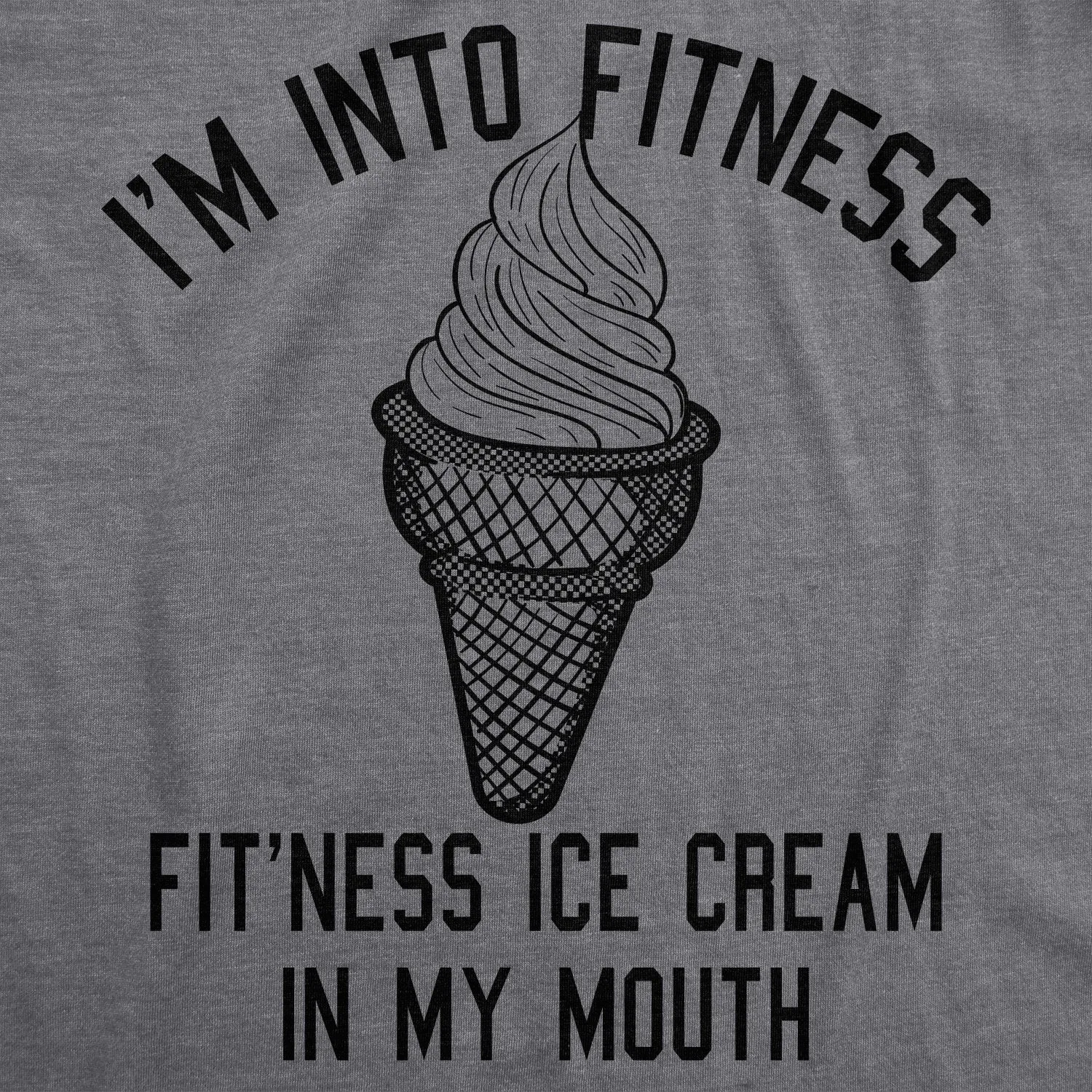 Fitness Ice Cream In My Mouth Men's T Shirt sold by Crazy Dog T-Shirts product image thumbnail 2