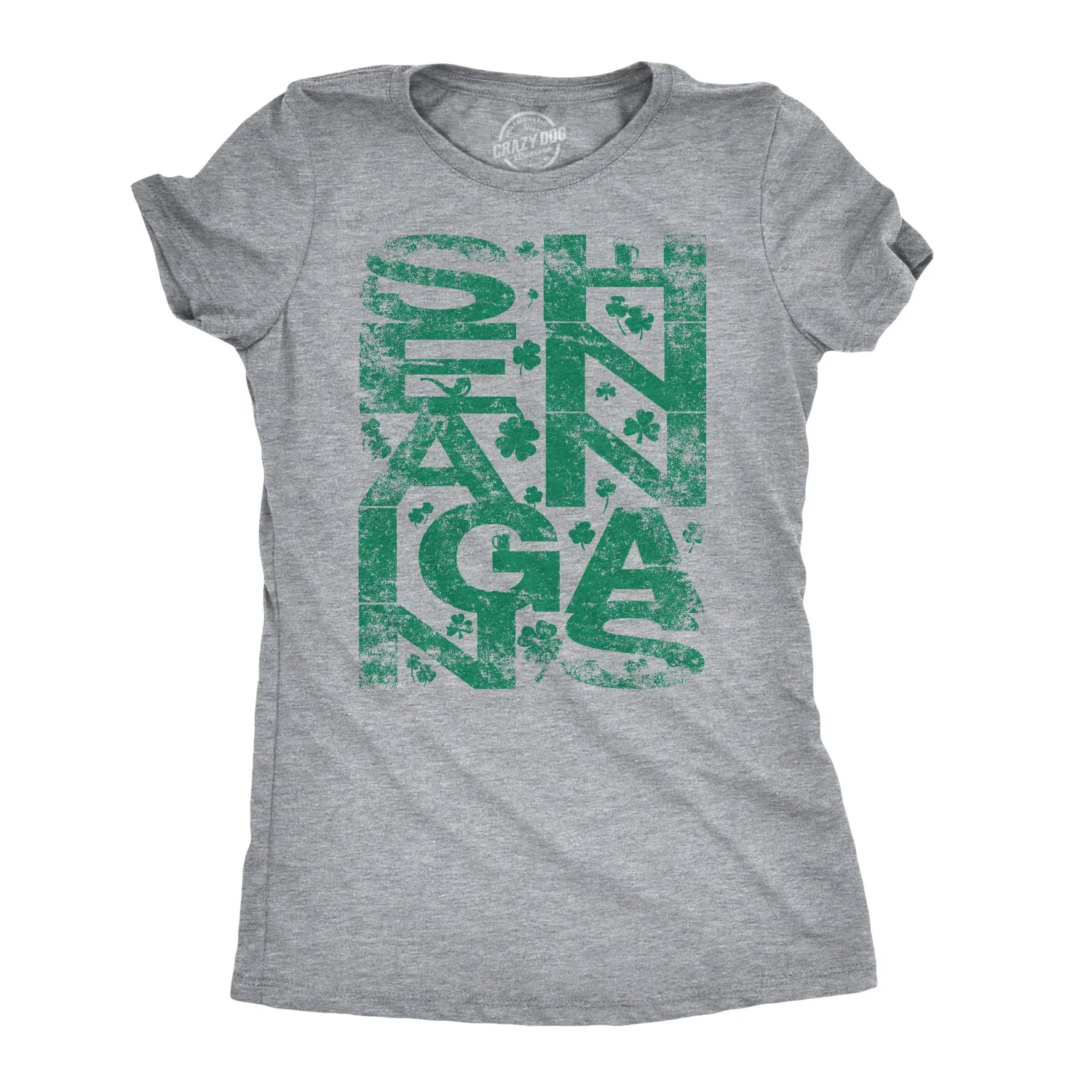 Shenanigans Covered In Clovers Women's T Shirt sold by Crazy Dog T-Shirts