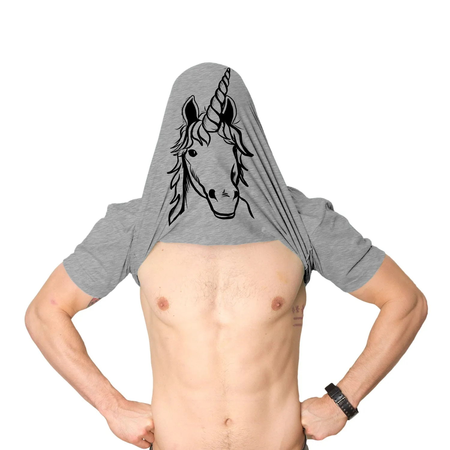 Ask Me About My Unicorn Men's T Shirt sold by Crazy Dog T-Shirts product image thumbnail 2