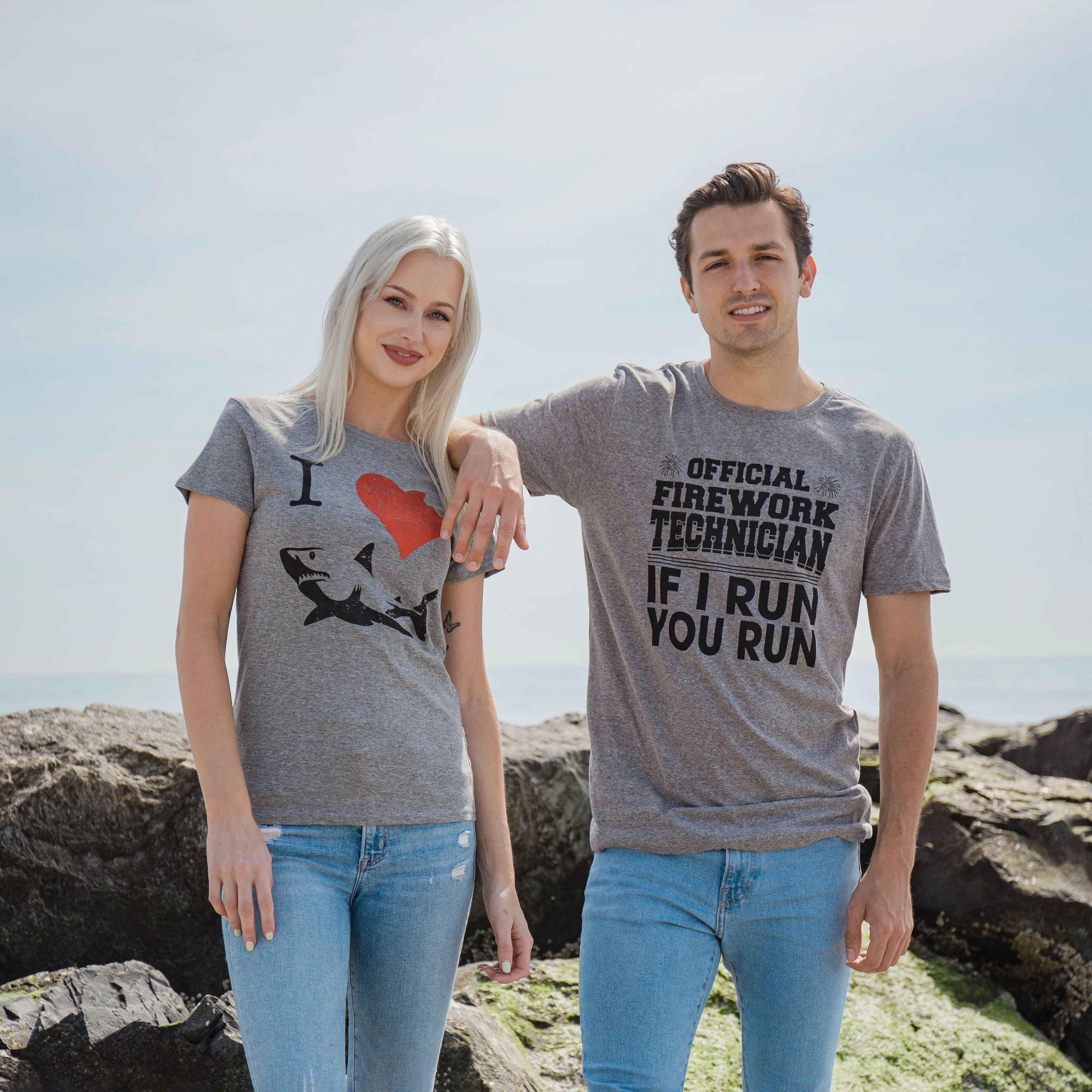 I Love Sharks Women's T Shirt sold by Crazy Dog T-Shirts product image thumbnail 4