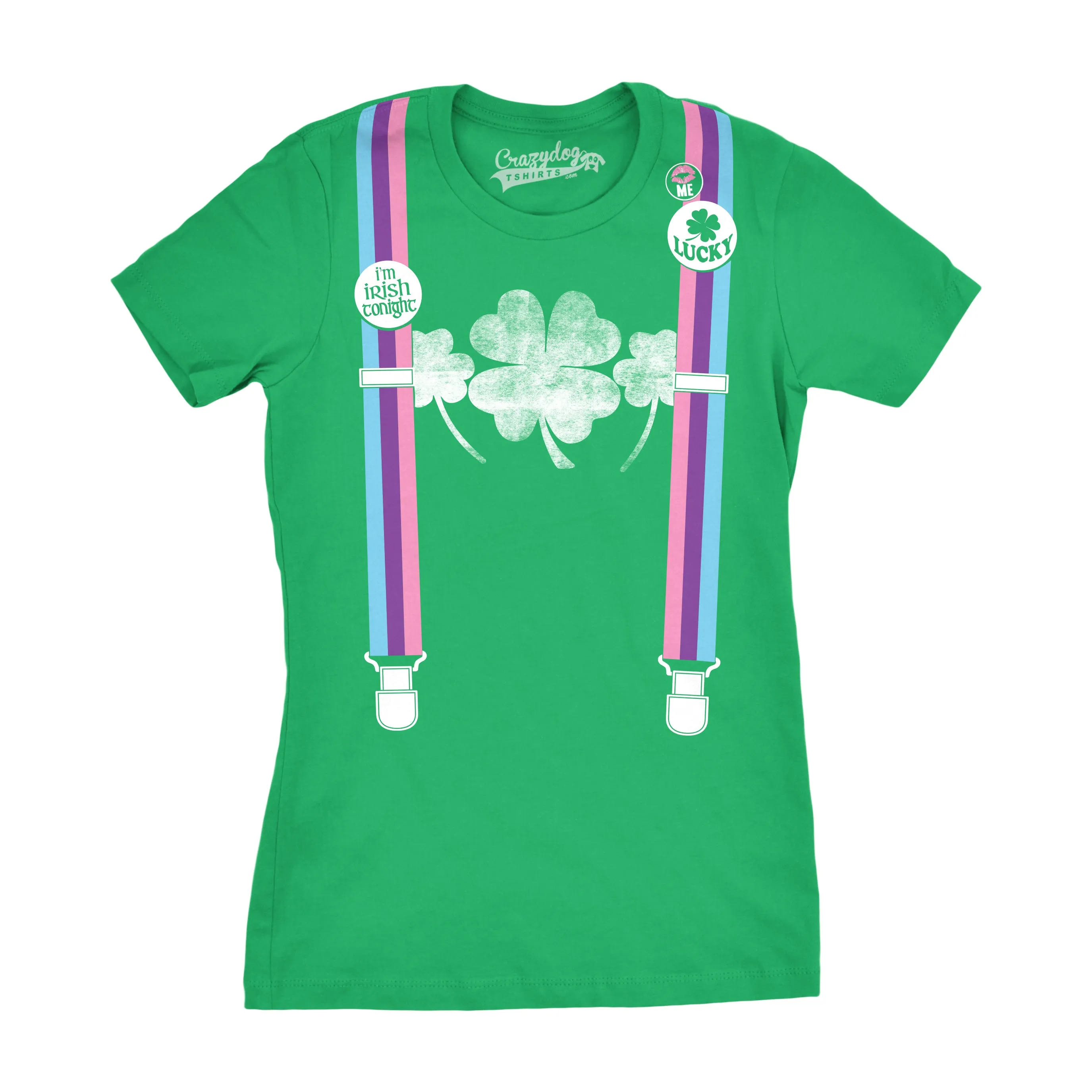 Rainbow Suspenders Women's T Shirt sold by Crazy Dog T-Shirts product image thumbnail 4