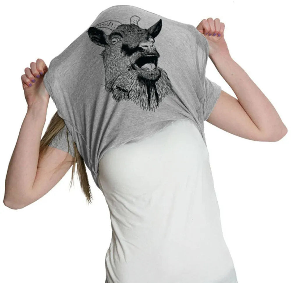 Ask Me About My Goat Flip Women's T Shirt sold by Crazy Dog T-Shirts product image thumbnail 5