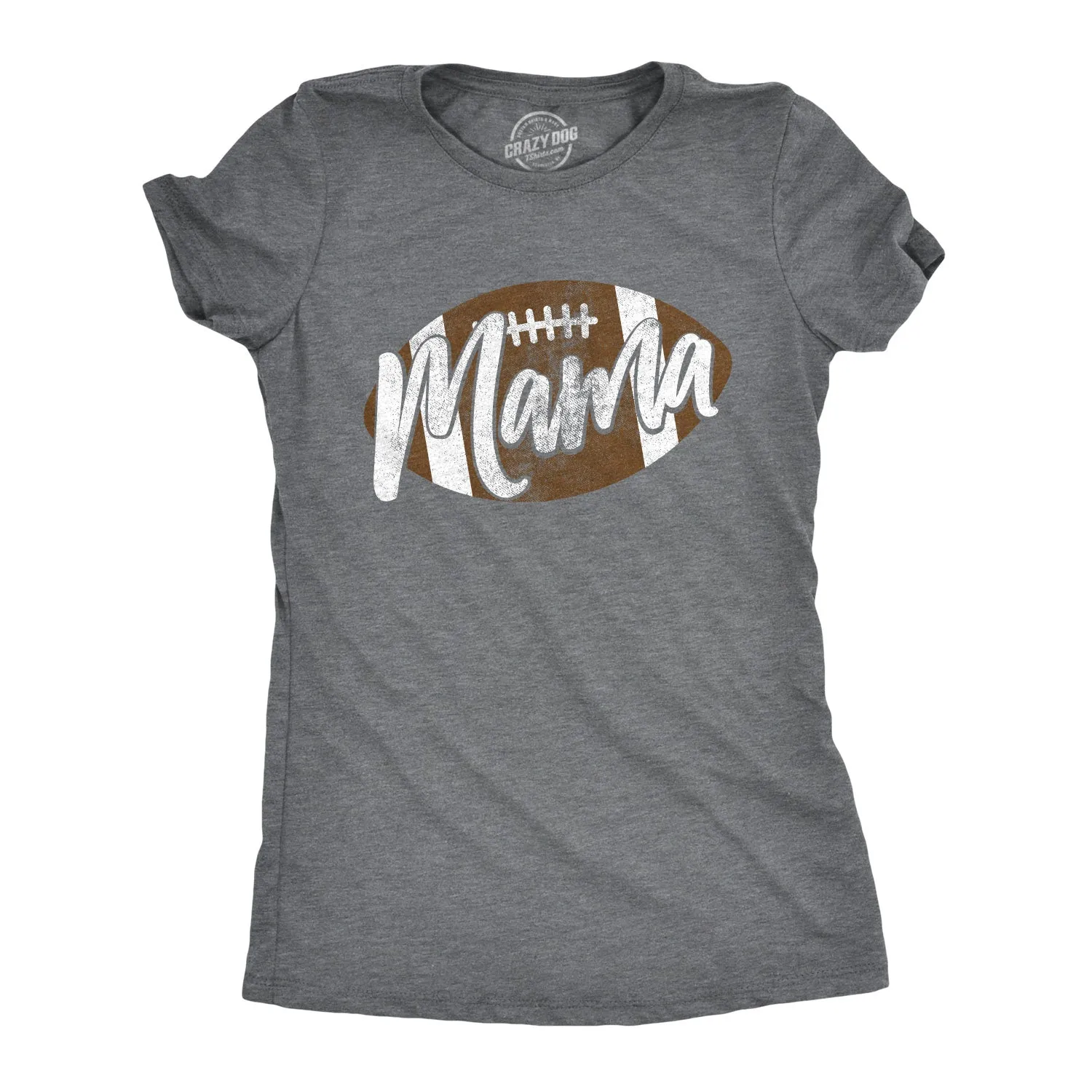 Football Mama Women's T Shirt sold by Crazy Dog T-Shirts