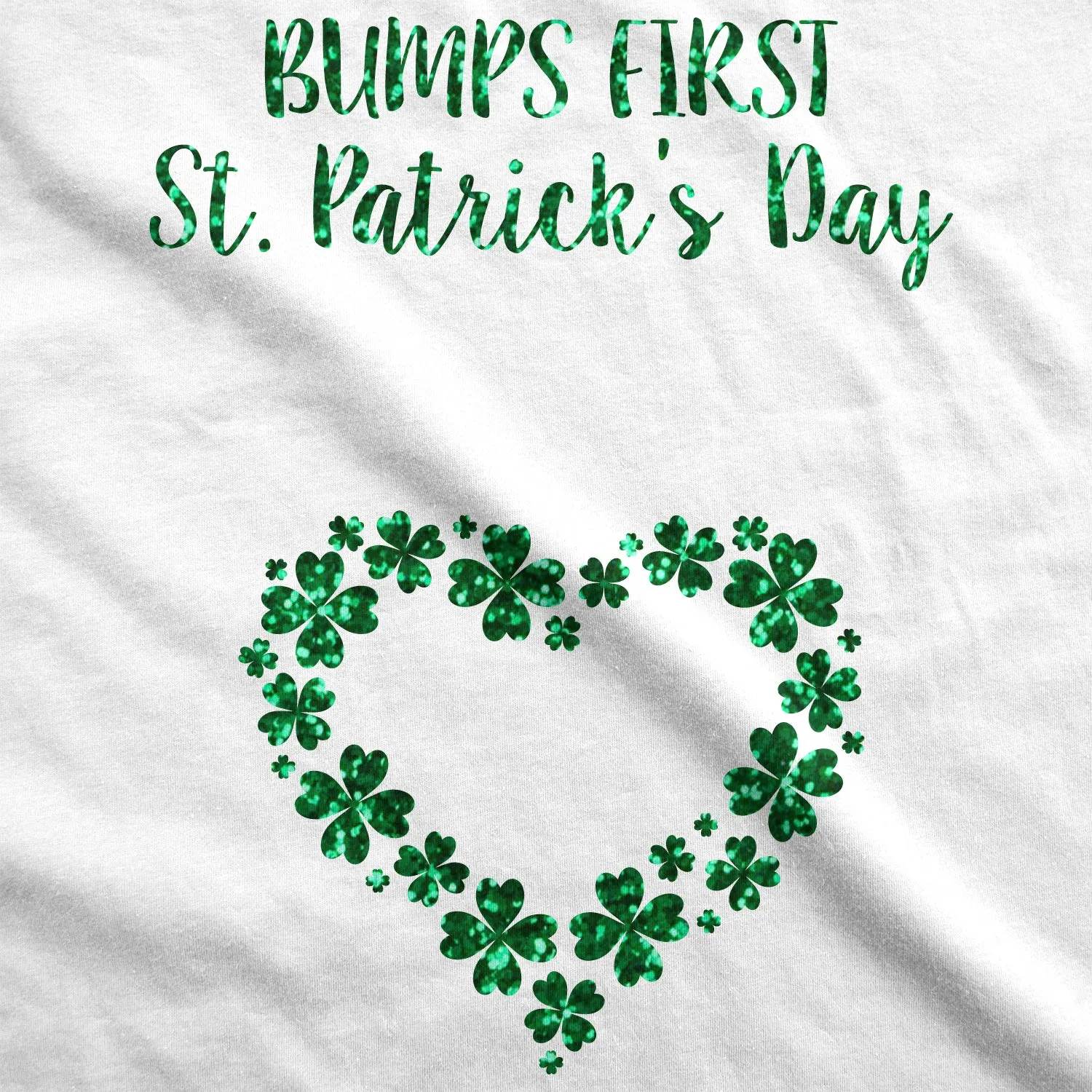 Bumps First St. Patrick’s Day Maternity T Shirt sold by Crazy Dog T-Shirts product image thumbnail 2