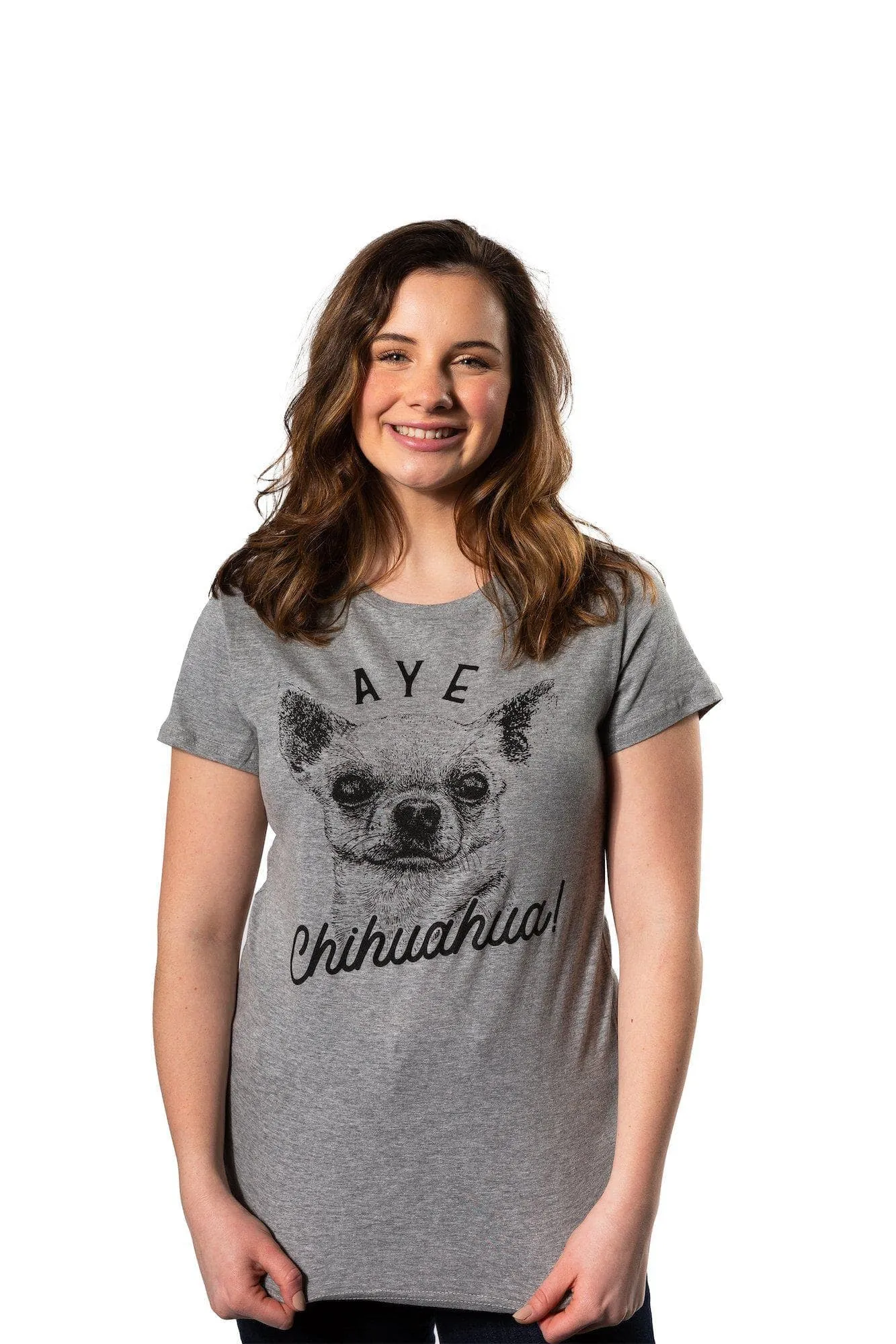 Aye Chihuahua Women's T Shirt sold by Crazy Dog T-Shirts product image thumbnail 3