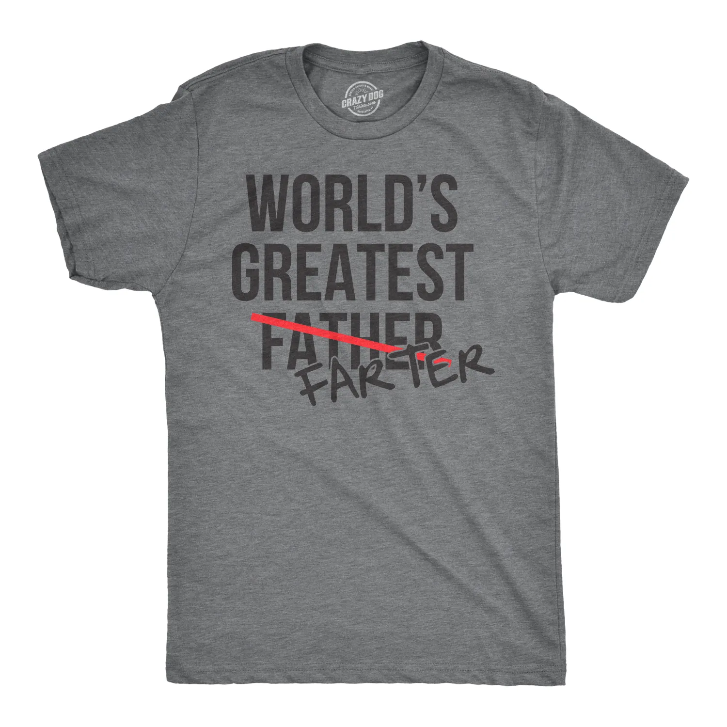 World's Greatest Farter Father Men's T Shirt sold by Crazy Dog T-Shirts