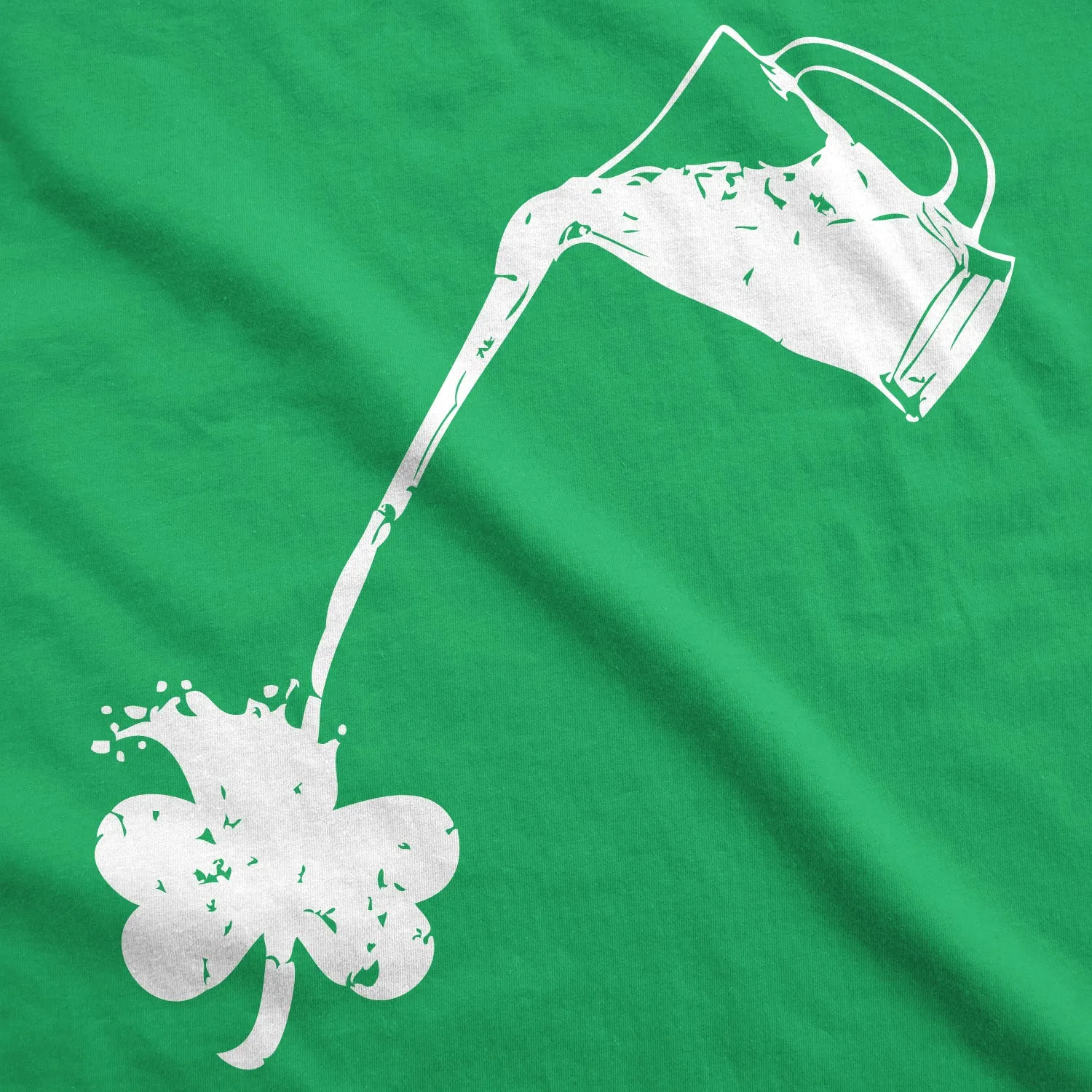Pouring Shamrock Men's T Shirt sold by Crazy Dog T-Shirts product image thumbnail 2