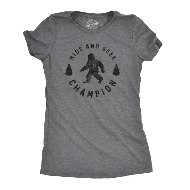 Hide And Seek Champion Women's T Shirt sold by Crazy Dog T-Shirts