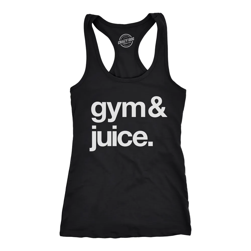 Gym and Juice Women's Tank Top sold by Crazy Dog T-Shirts