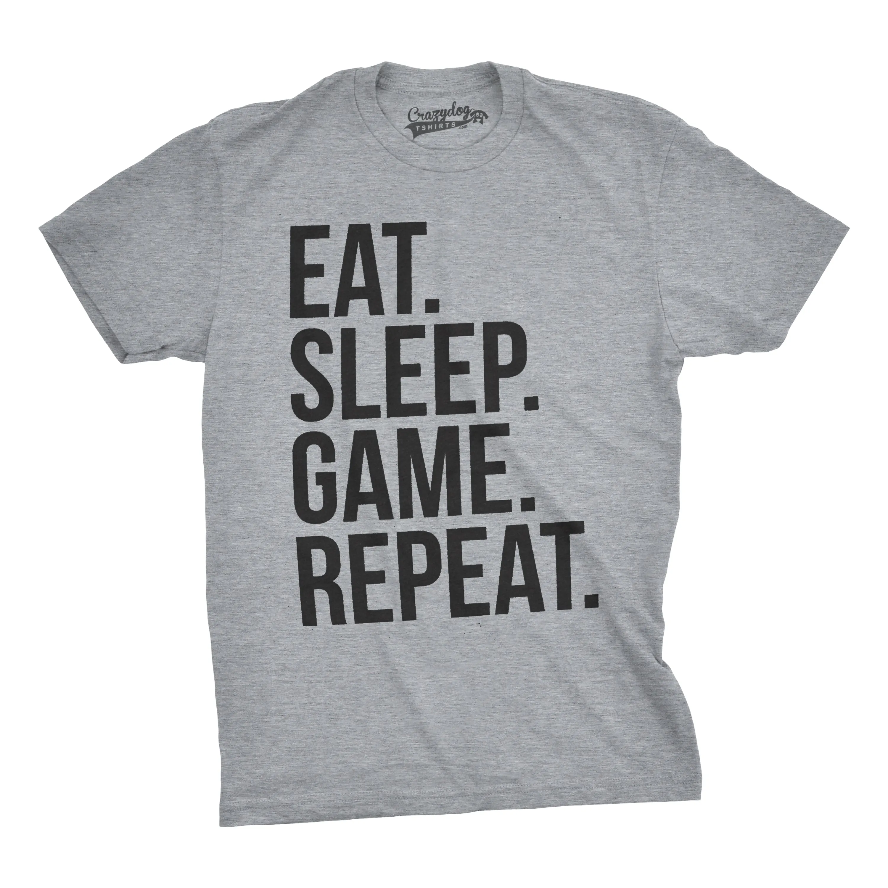 Eat Sleep Game Repeat Men's T Shirt sold by Crazy Dog T-Shirts product image thumbnail 3
