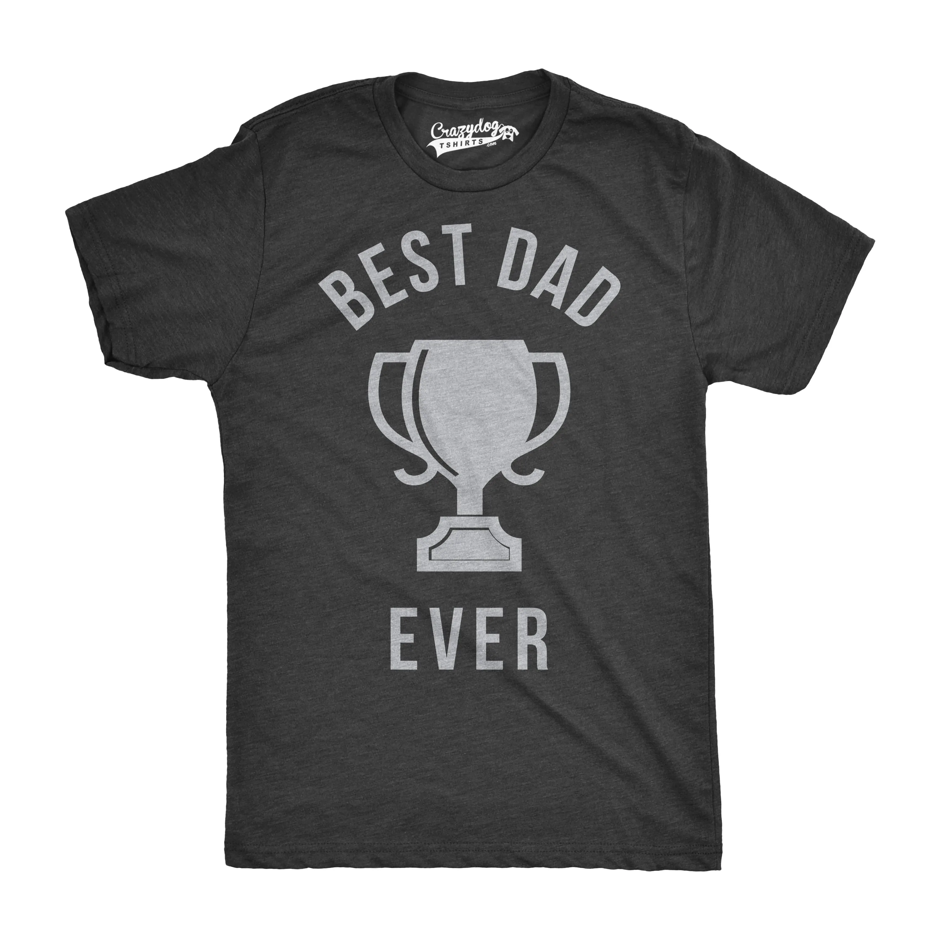 Best Dad Ever Trophy Men's T Shirt sold by Crazy Dog T-Shirts product image thumbnail 3