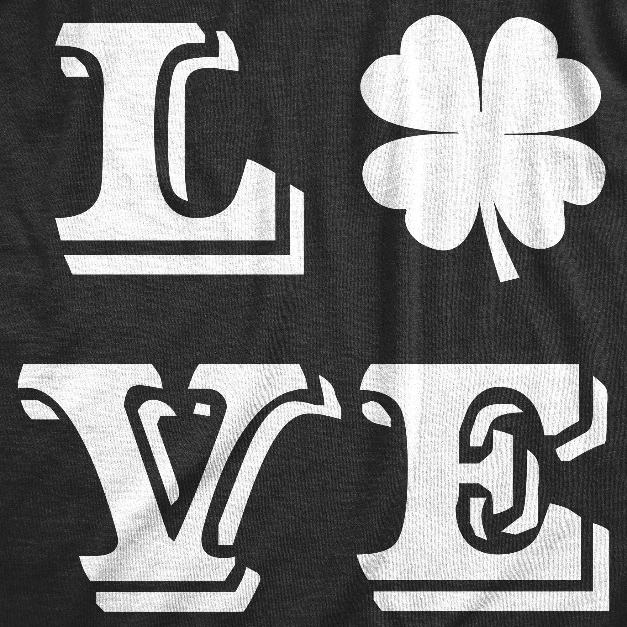 LOVE Lucky Clover Men's T Shirt sold by Crazy Dog T-Shirts product image thumbnail 4