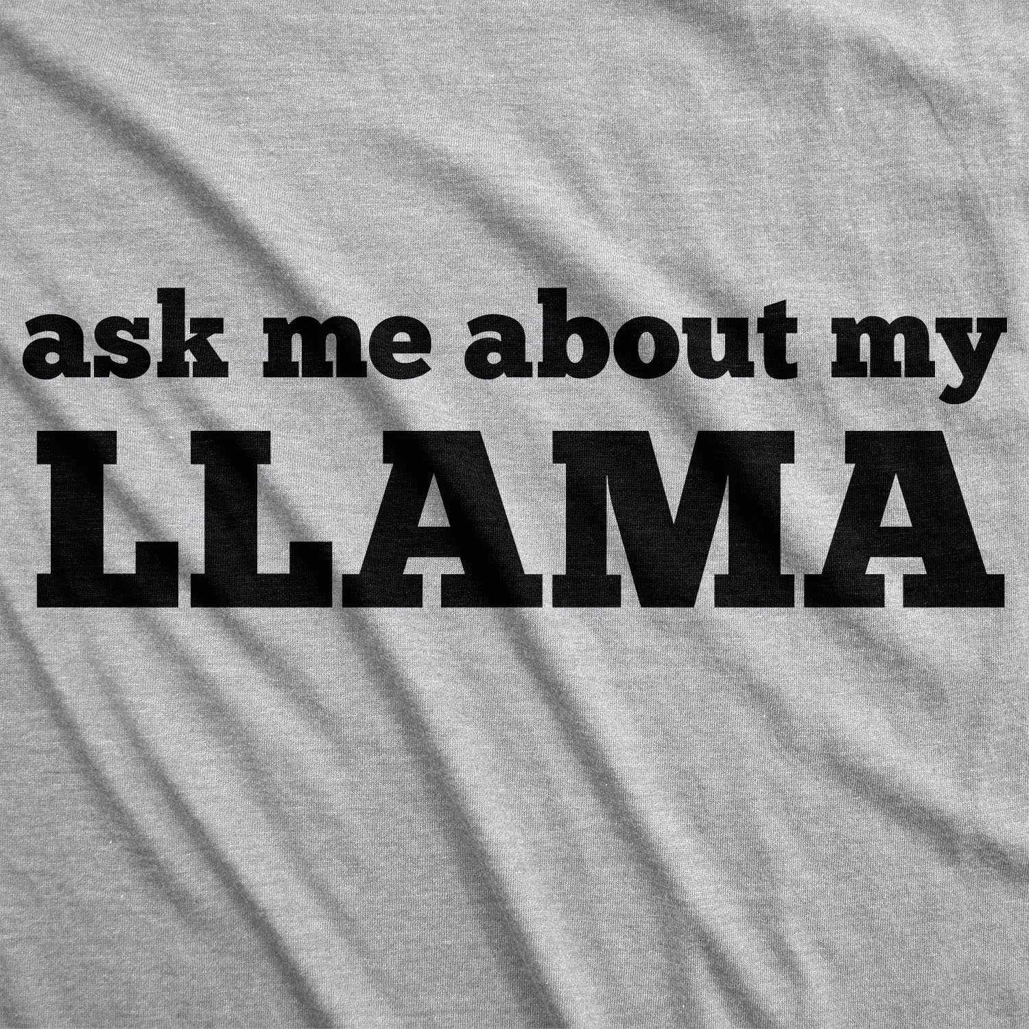 Ask Me About My Llama Flip Men's T Shirt sold by Crazy Dog T-Shirts product image thumbnail 4