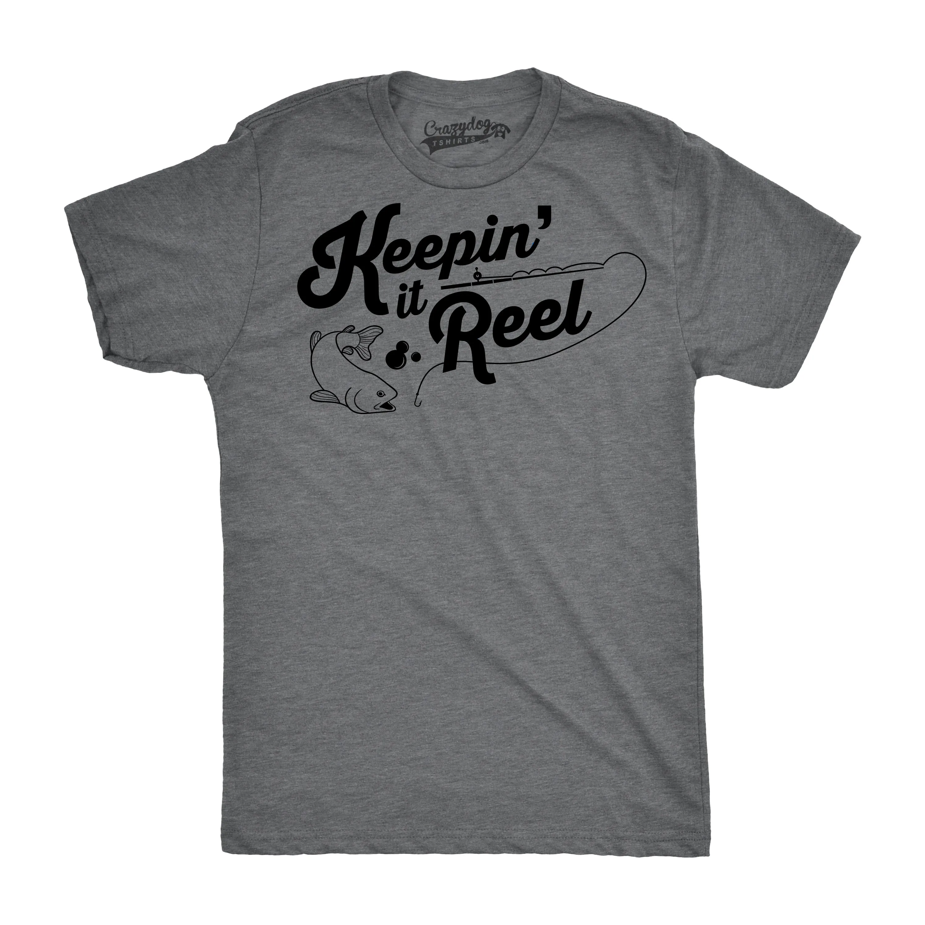 Keepin It Reel Men's T Shirt sold by Crazy Dog T-Shirts product image thumbnail 3