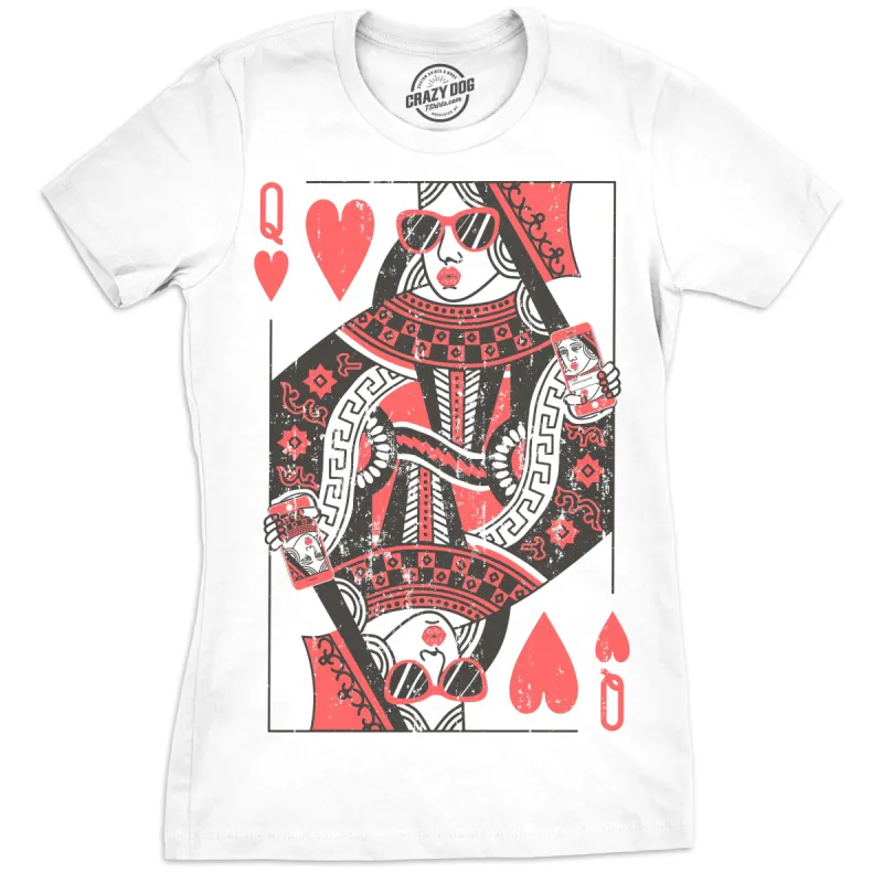 Queen Of Hearts Women's T Shirt sold by Crazy Dog T-Shirts