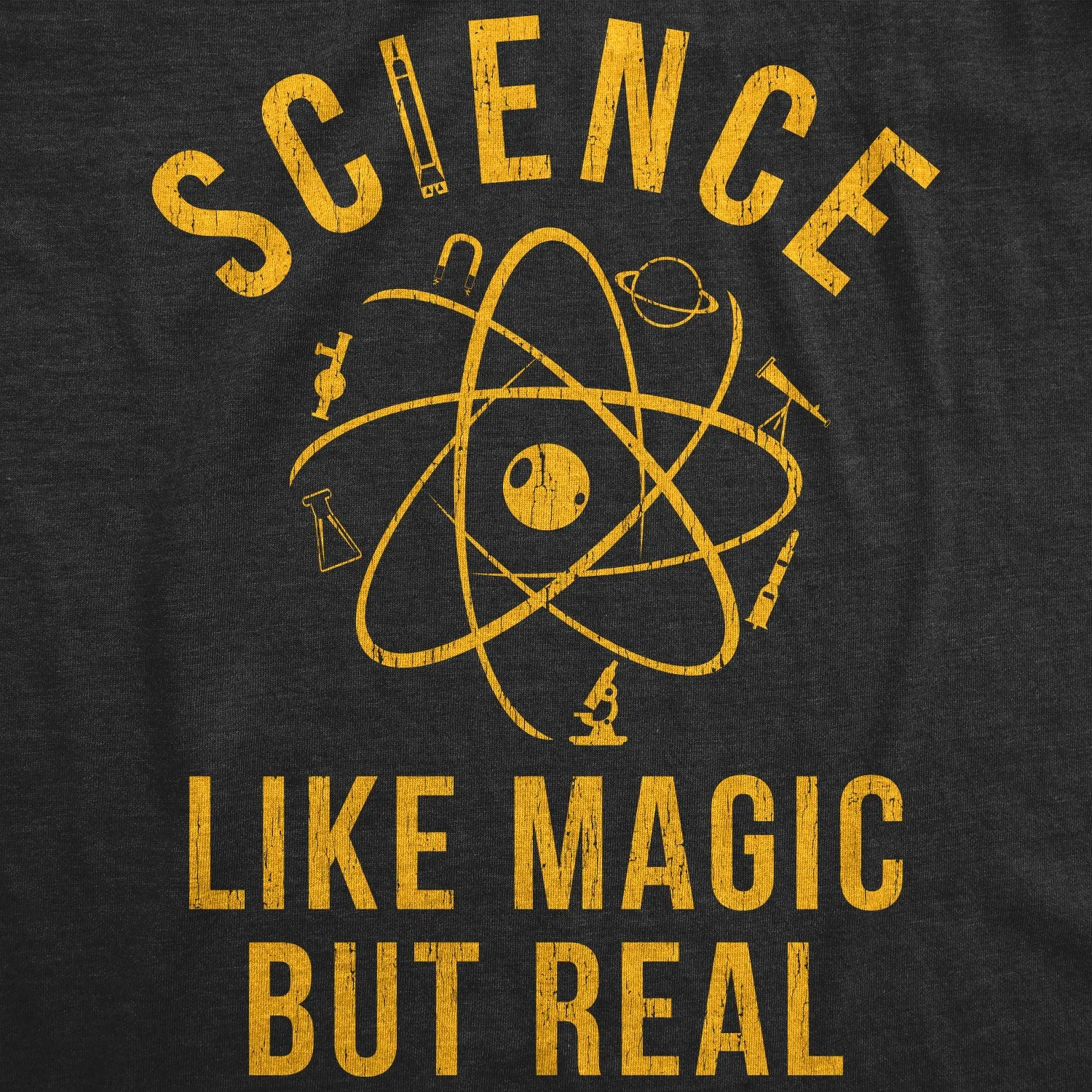 Science: Like Magic But Real Men's T Shirt sold by Crazy Dog T-Shirts product image thumbnail 4