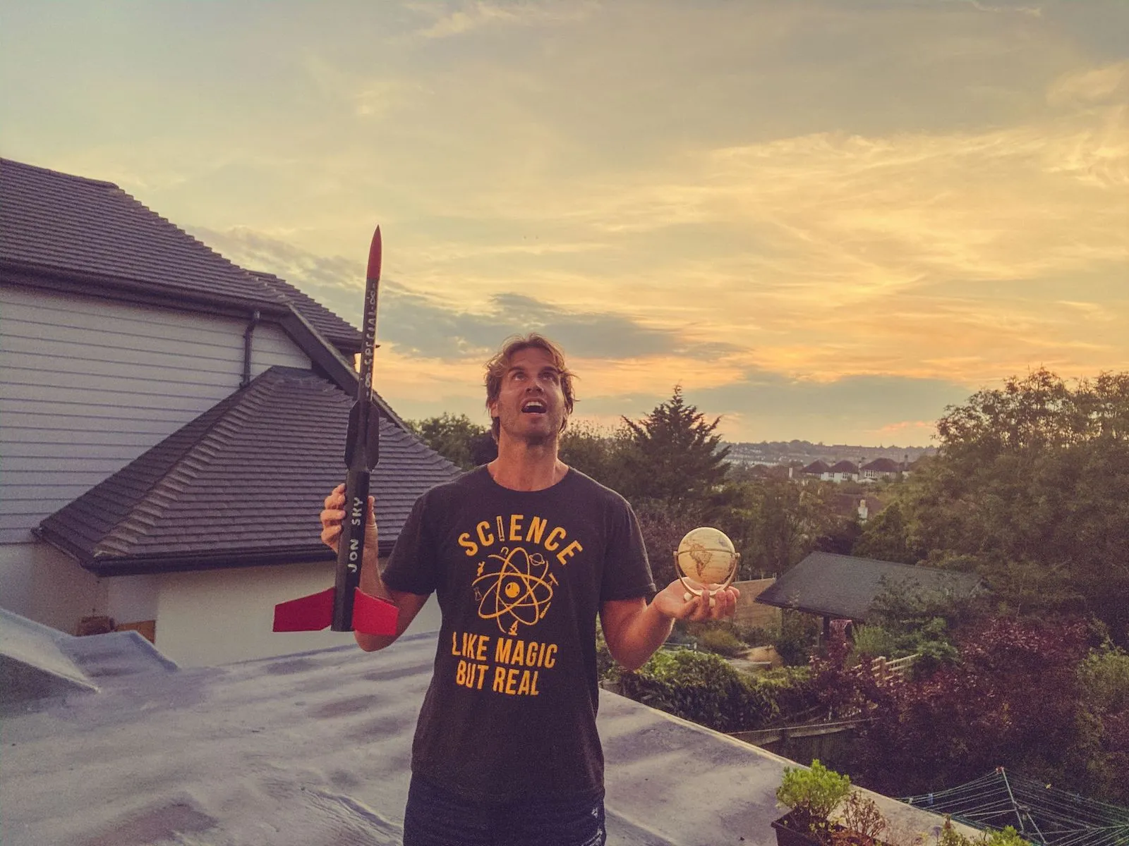 Science: Like Magic But Real Men's T Shirt sold by Crazy Dog T-Shirts product image thumbnail 3