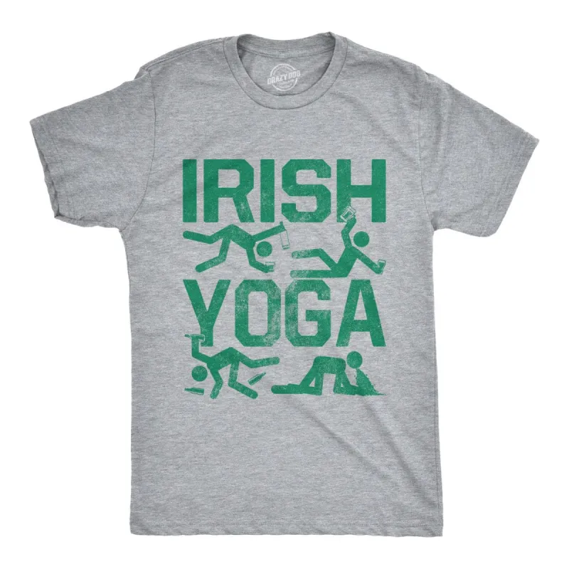 Irish Yoga Men's T Shirt sold by Crazy Dog T-Shirts